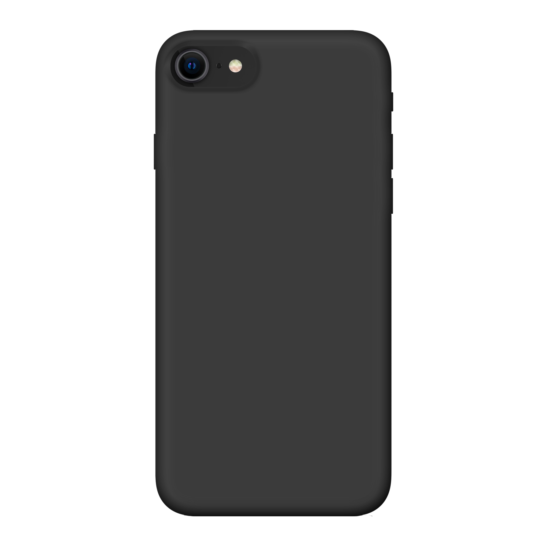 Apple iPhone 7 / 8 / SE (2020) / SE (2022) Biologisch afbreekbaar hoesje (achterkant bedrukt, zwart)