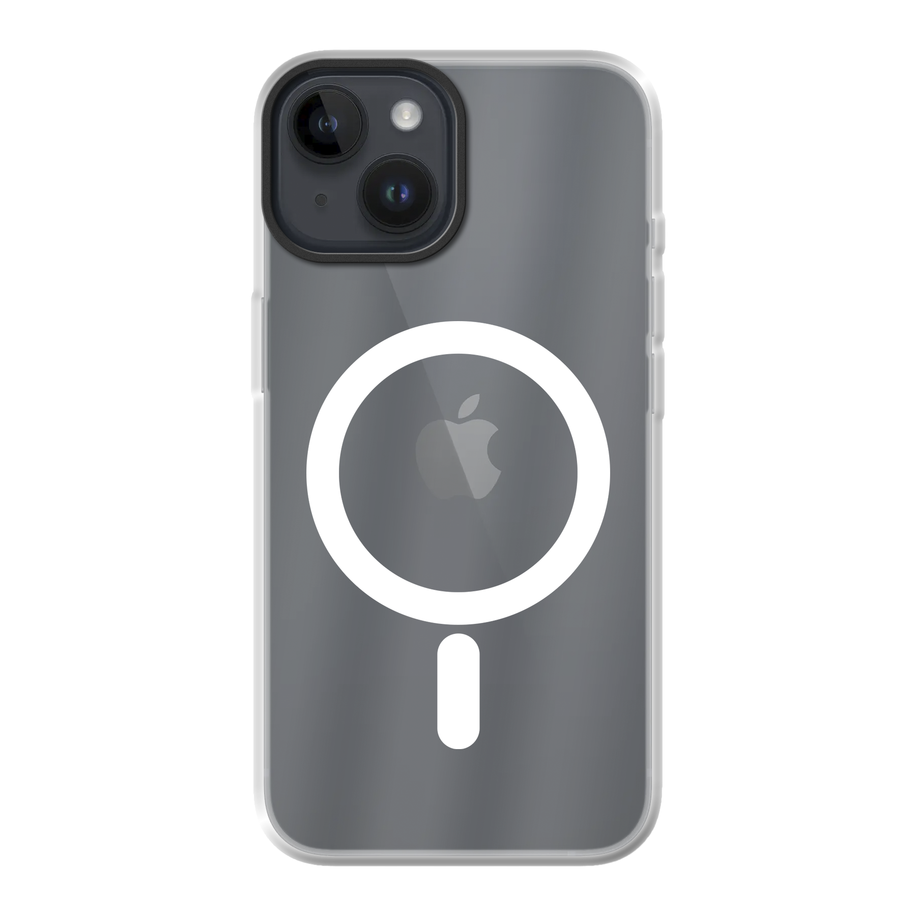 Apple iPhone 14 Hybride hoesje met MagSafe (achterkant bedrukt, transparant)