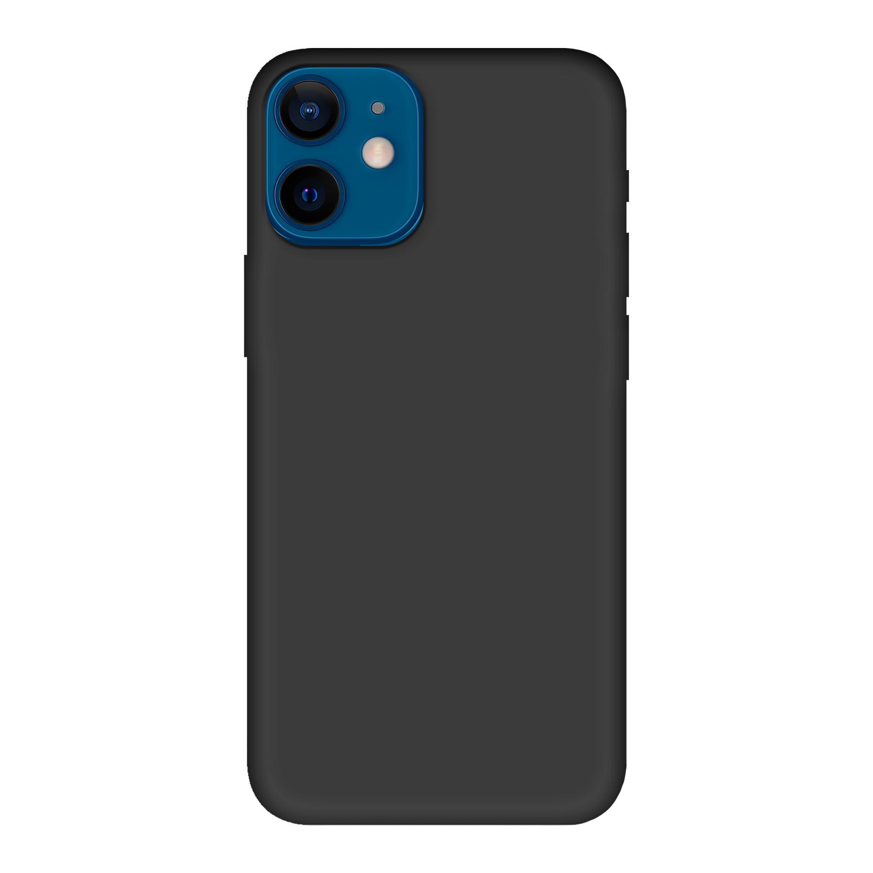Apple iPhone 12 mini Biologisch afbreekbaar hoesje (achterkant bedrukt, zwart)