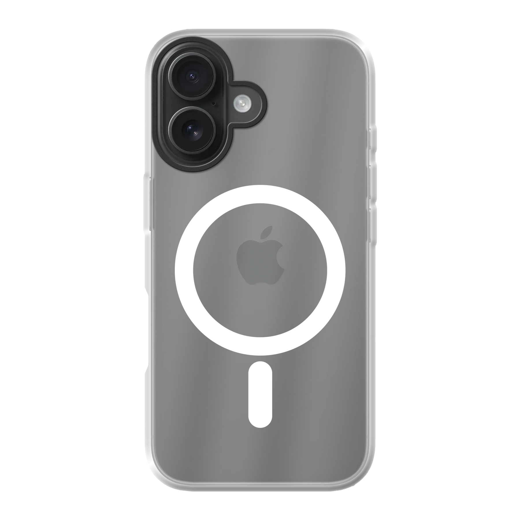 Apple iPhone 16 Hybride hoesje met MagSafe (achterkant bedrukt, transparant)
