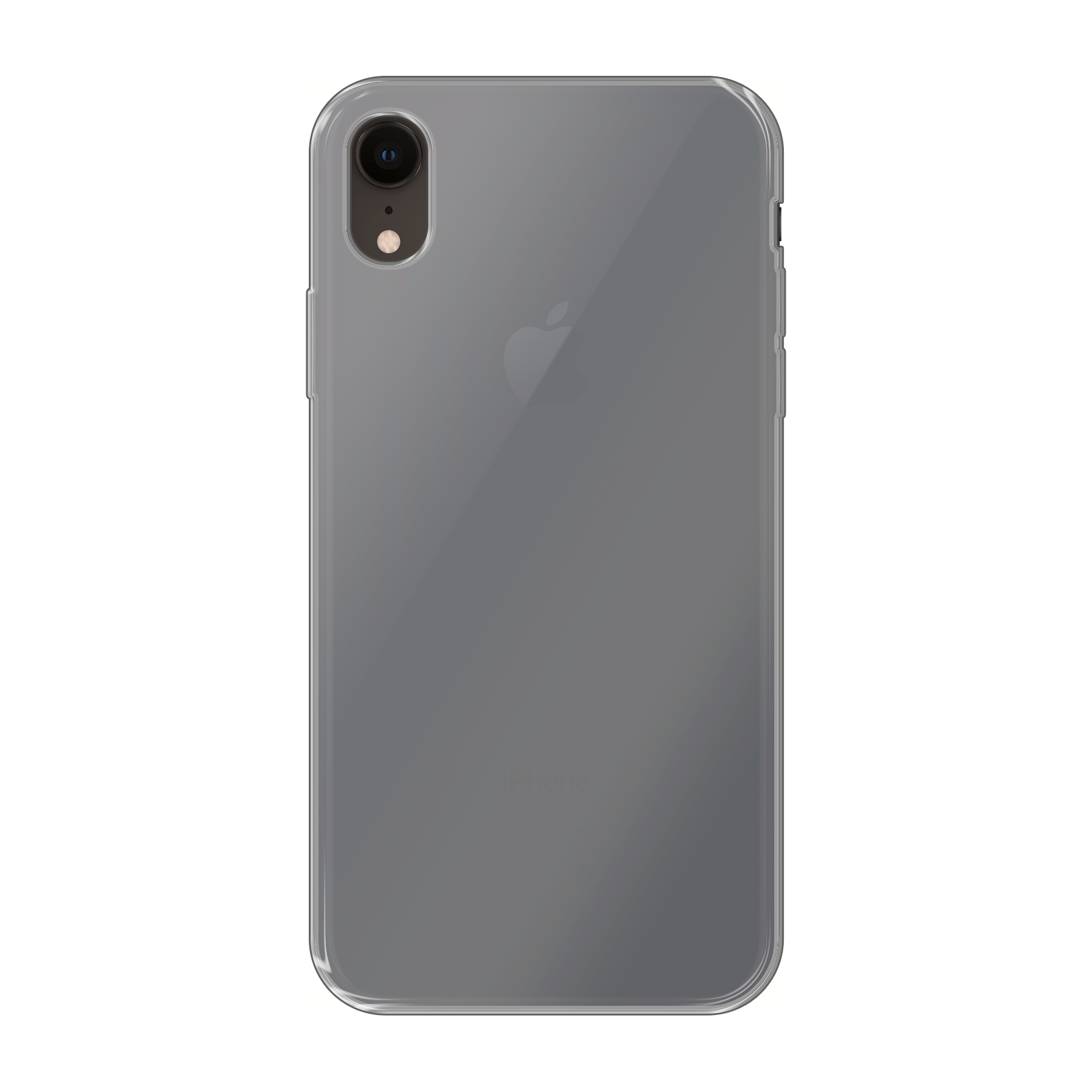 Apple iPhone Xr Zachte hoes (achterkant bedrukt, transparant)