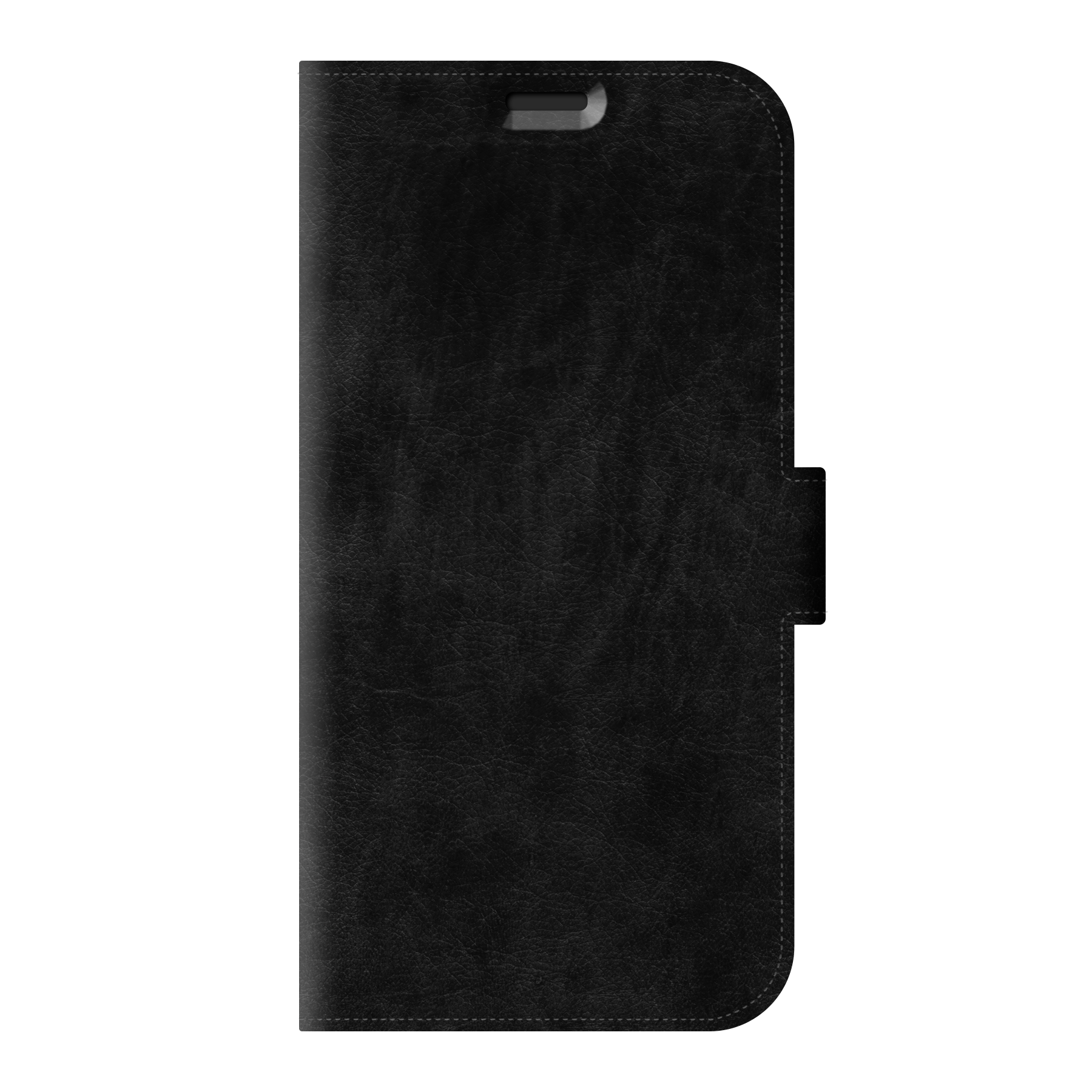 Apple iPhone 12 Pro Max Wallet-hoesje (voorzijde bedrukt, zwart)