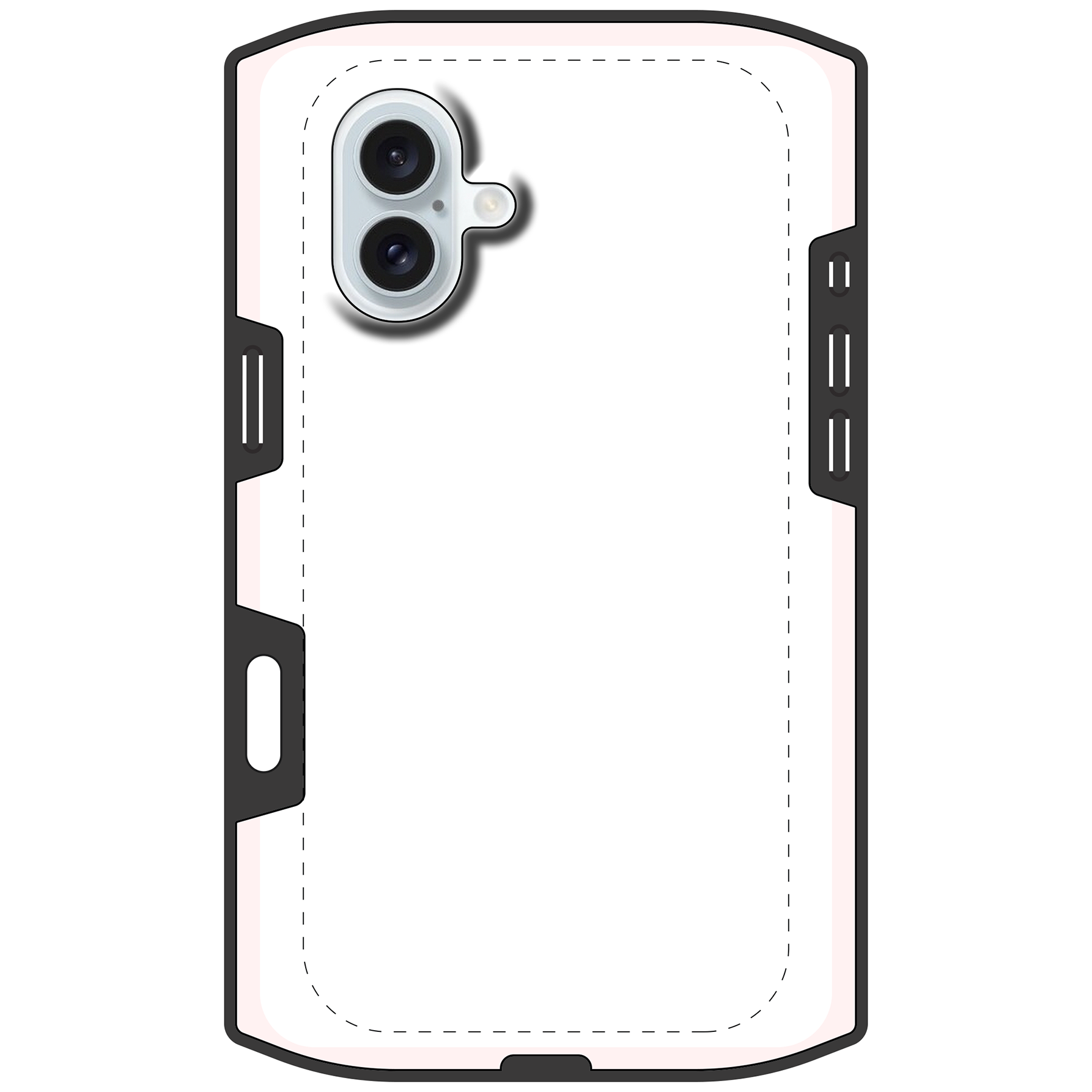 Apple iPhone 16 Plus Tough case (volledig bedrukt, zwarte inzet)
