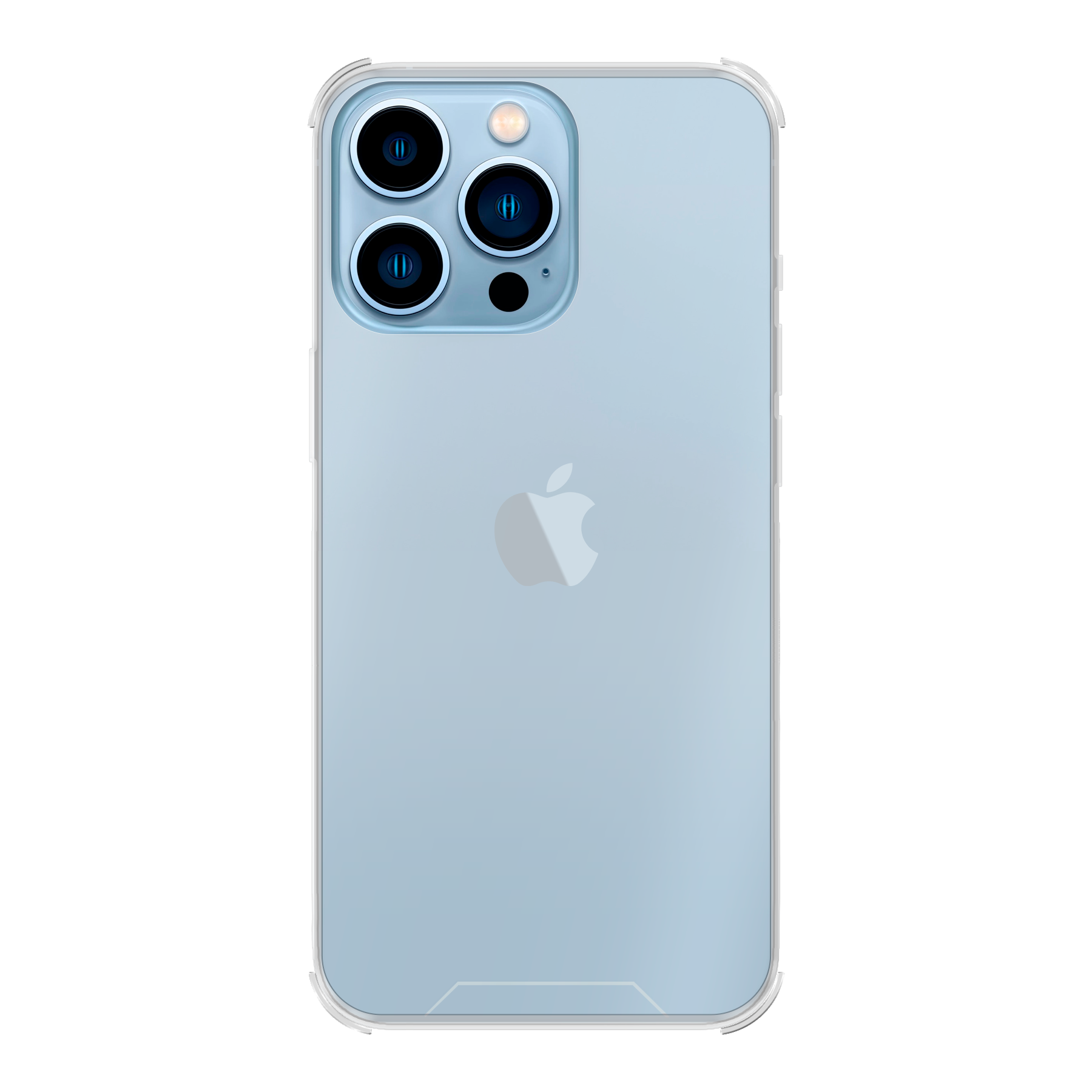 Apple iPhone 13 Pro Bumper case (achterkant bedrukt, transparant)