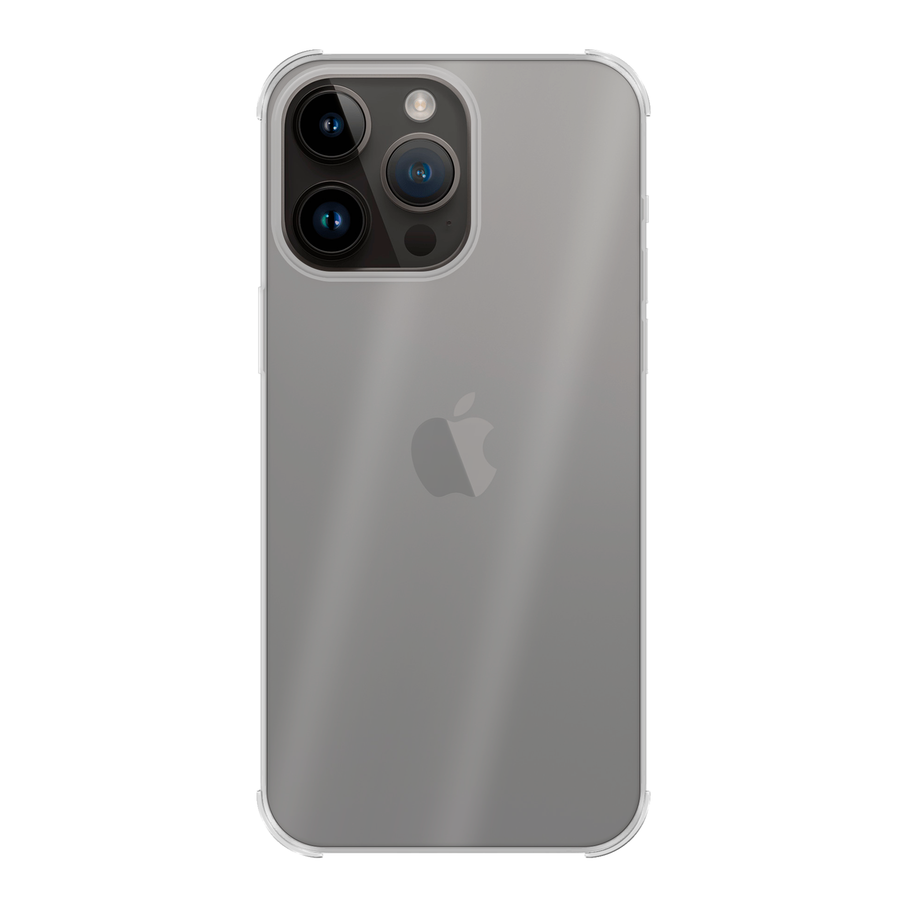 Apple iPhone 14 Pro Max Bumper case (achterkant bedrukt, transparant)