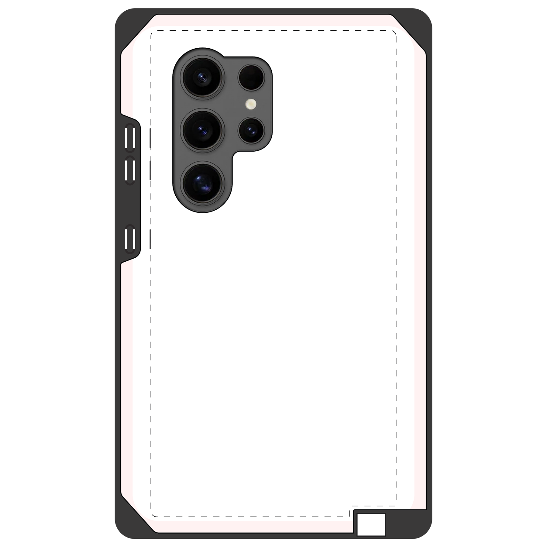Samsung Galaxy S24 Ultra Tough hoesje (volledig bedrukt, zwarte inzet)