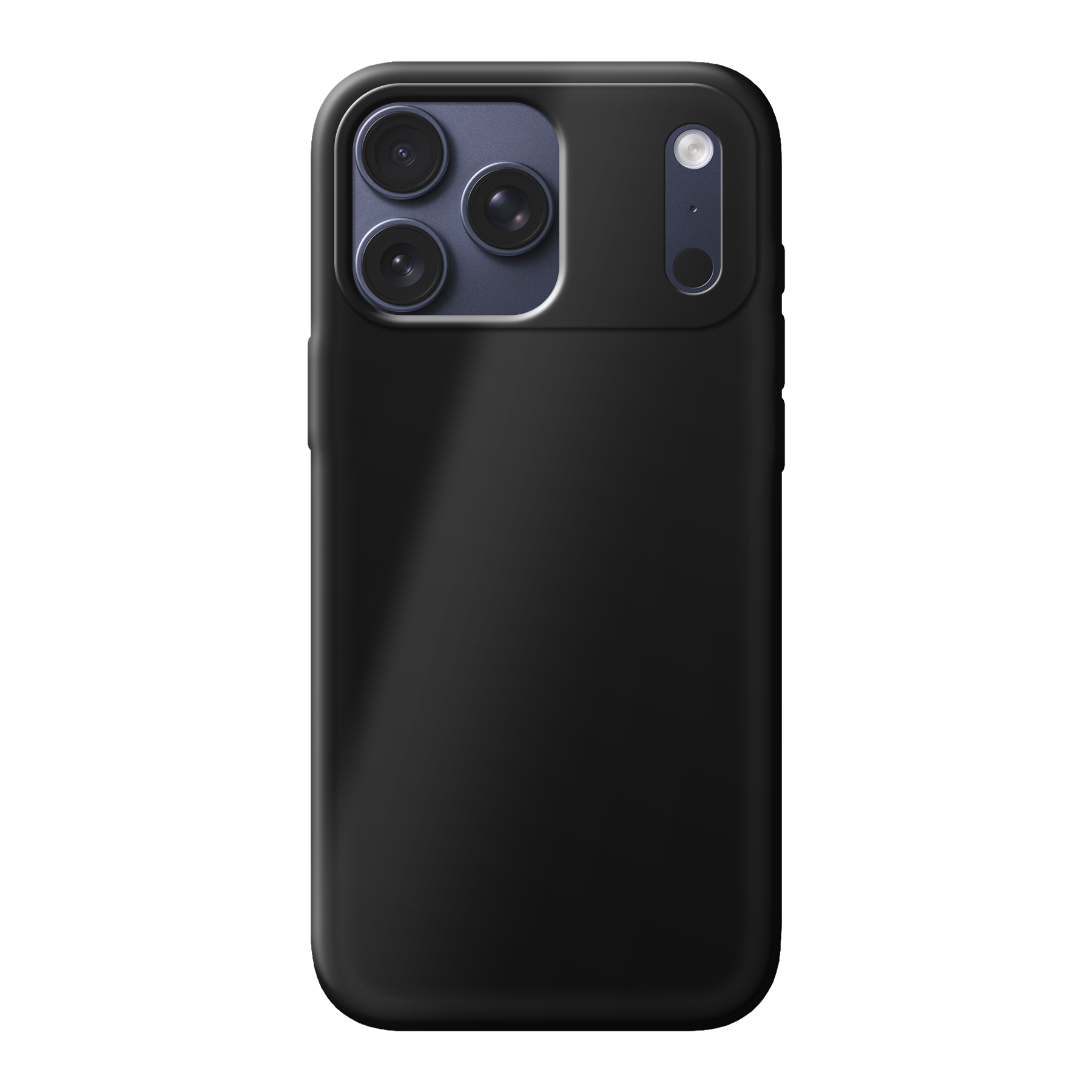 Apple iPhone 17 Pro Max Zachte hoes (achterkant bedrukt, zwart)
