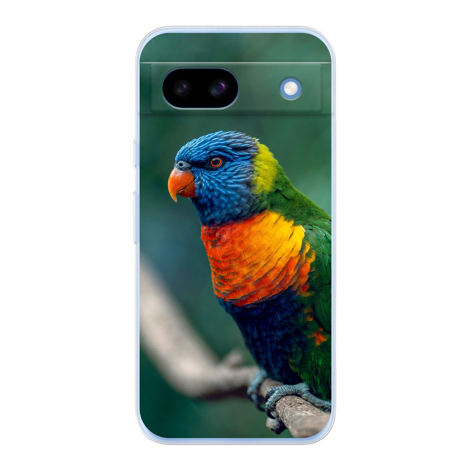 Google Pixel 8a Zachte hoes (achterkant bedrukt, transparant)