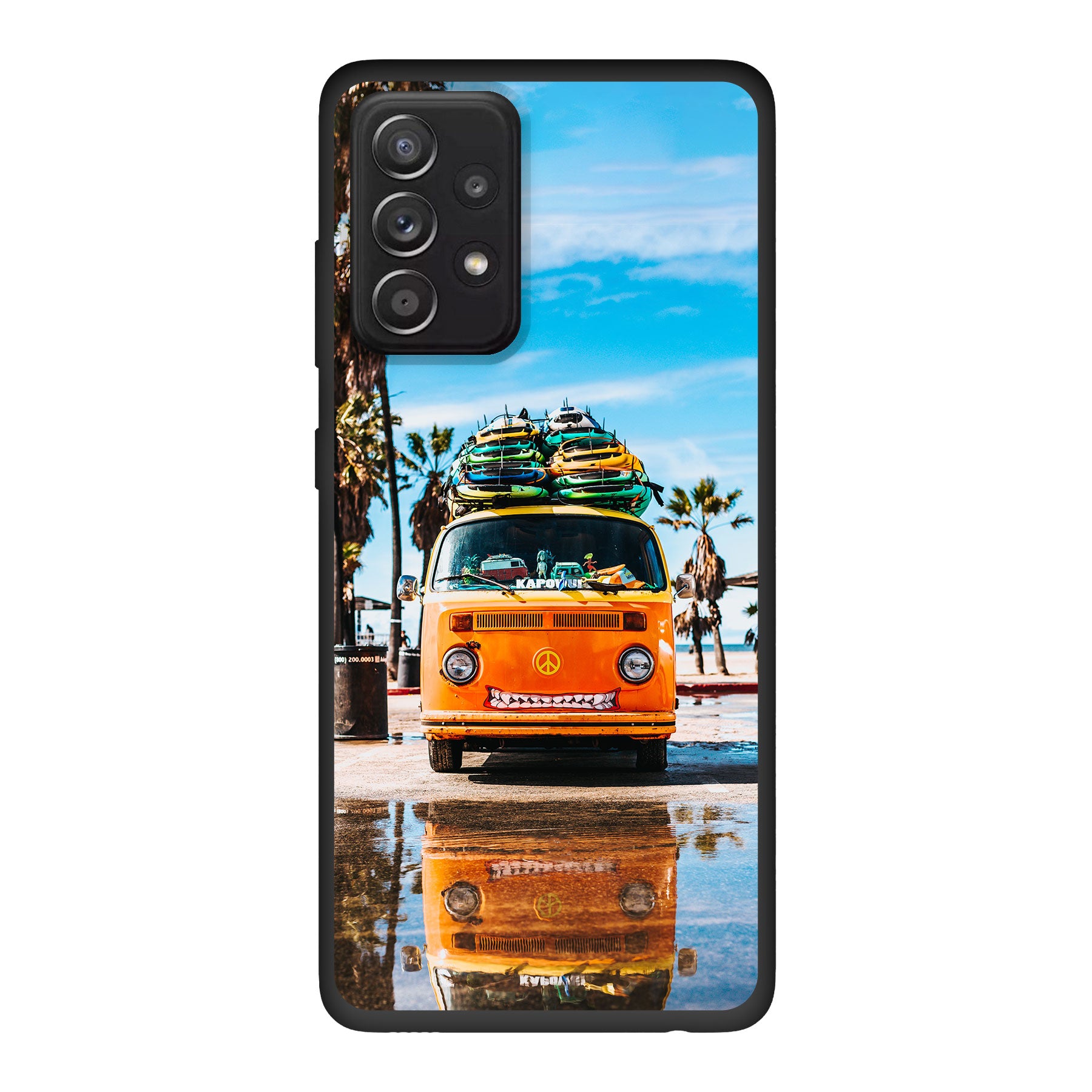 Samsung Galaxy A52 / Galaxy A52 5G / Galaxy A52s Biologisch afbreekbaar hoesje (achterkant bedrukt, zwart)