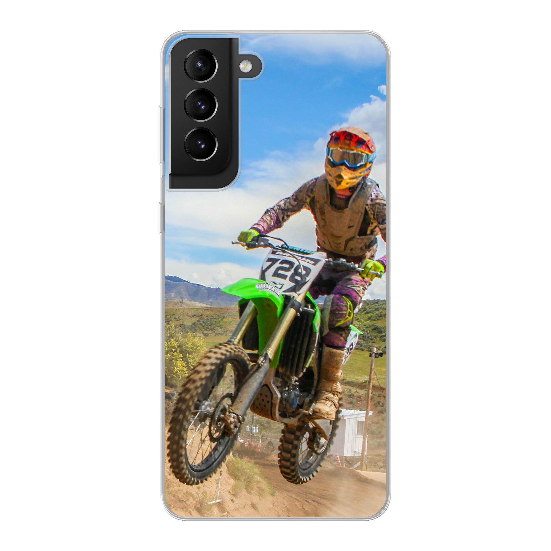 Samsung Galaxy S21 5G Zachte hoes (achterkant bedrukt, transparant)