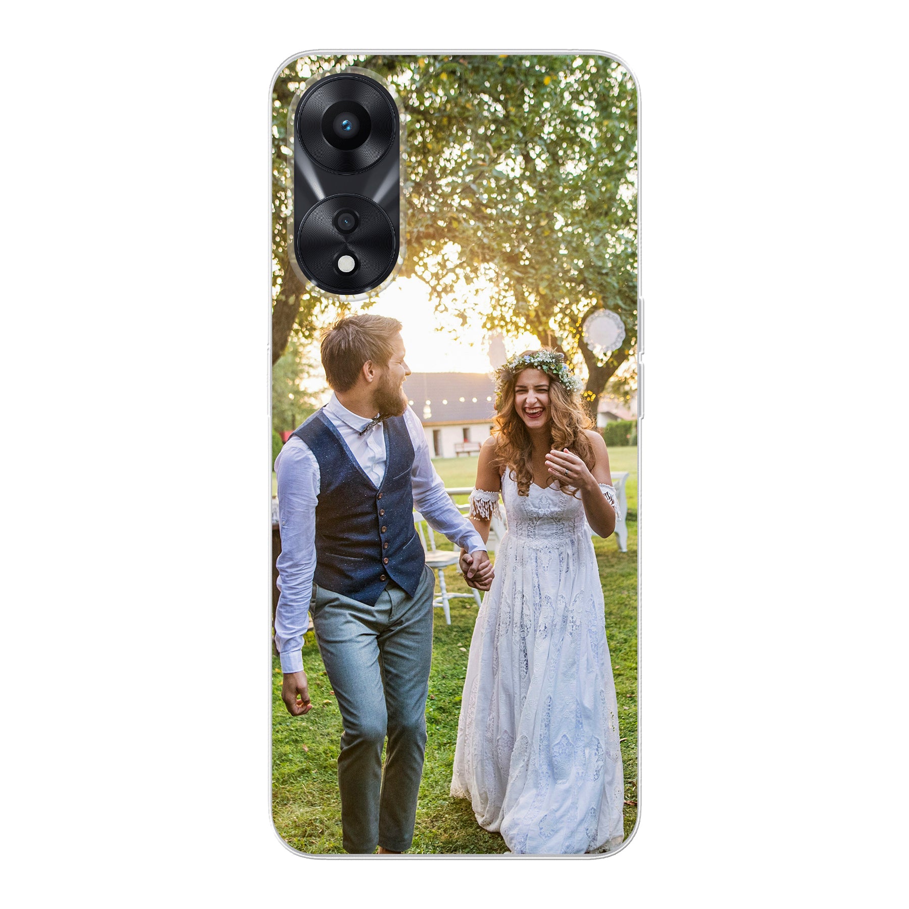Oppo A78 (5G) / Oppo A58x Zachte case (achterkant bedrukt, transparant)