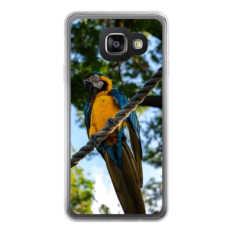 Samsung Galaxy A3 (2016) Zachte hoes (achterkant bedrukt, transparant)