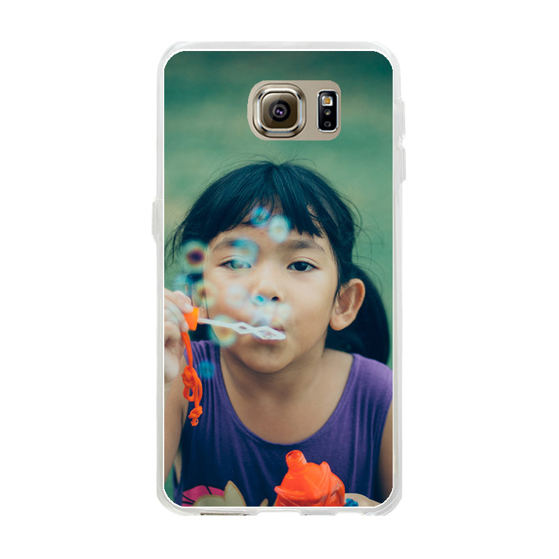 Samsung Galaxy S6 Zachte case (achterkant bedrukt, transparant)