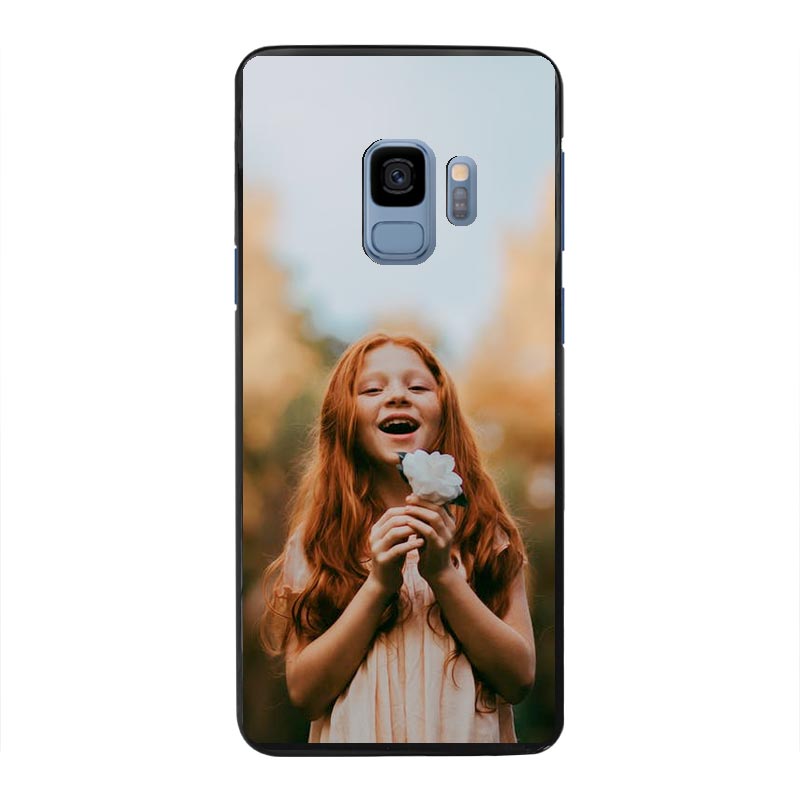 Samsung Galaxy S9 Hardcase (achterkant bedrukt, zwart)