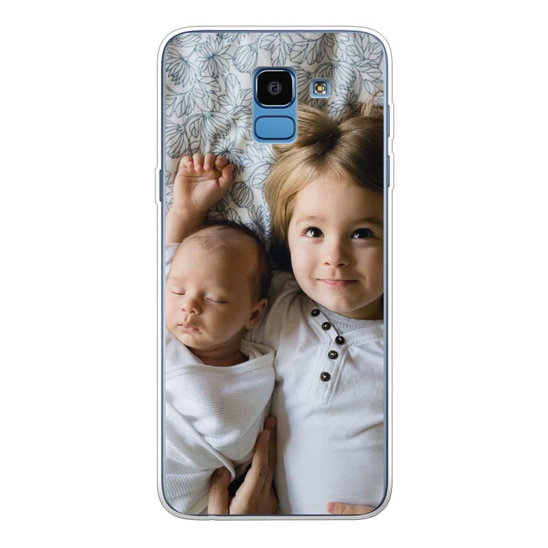 Samsung Galaxy J6 (2018) Zachte hoes (achterkant bedrukt, transparant)