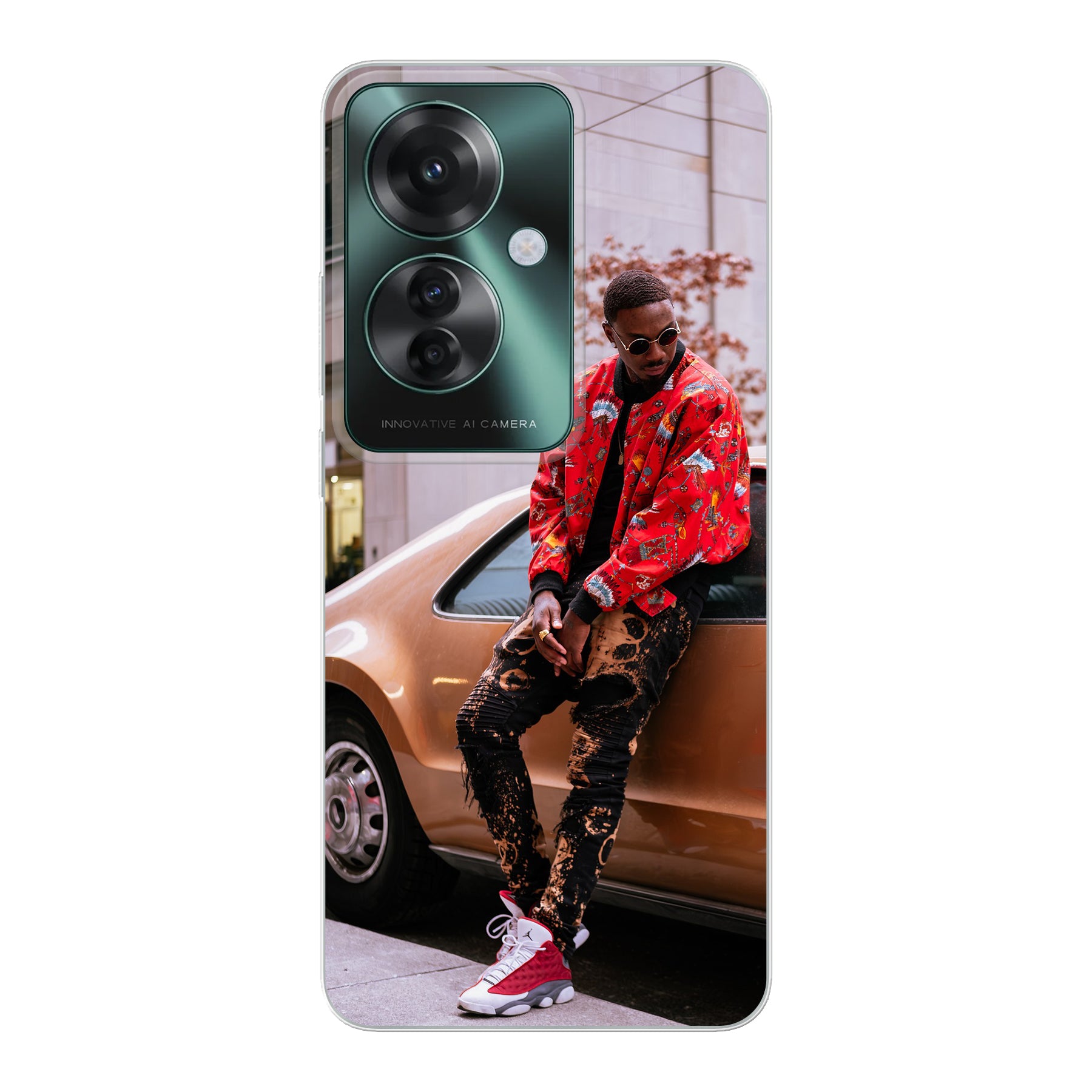 Oppo Reno 11 F (achterkant bedrukt, transparant)