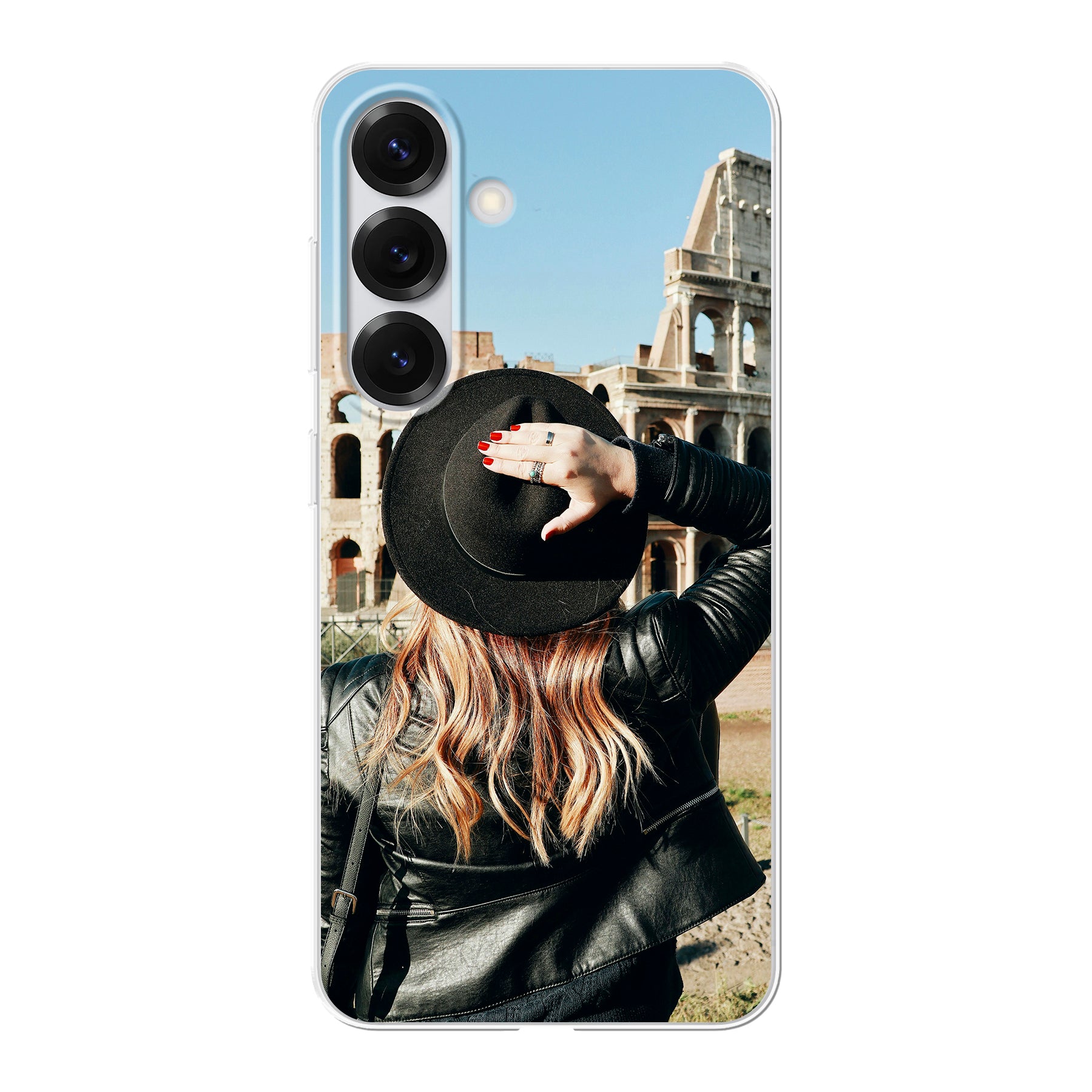 Samsung Galaxy S25 Hardcase (achterkant bedrukt, transparant)