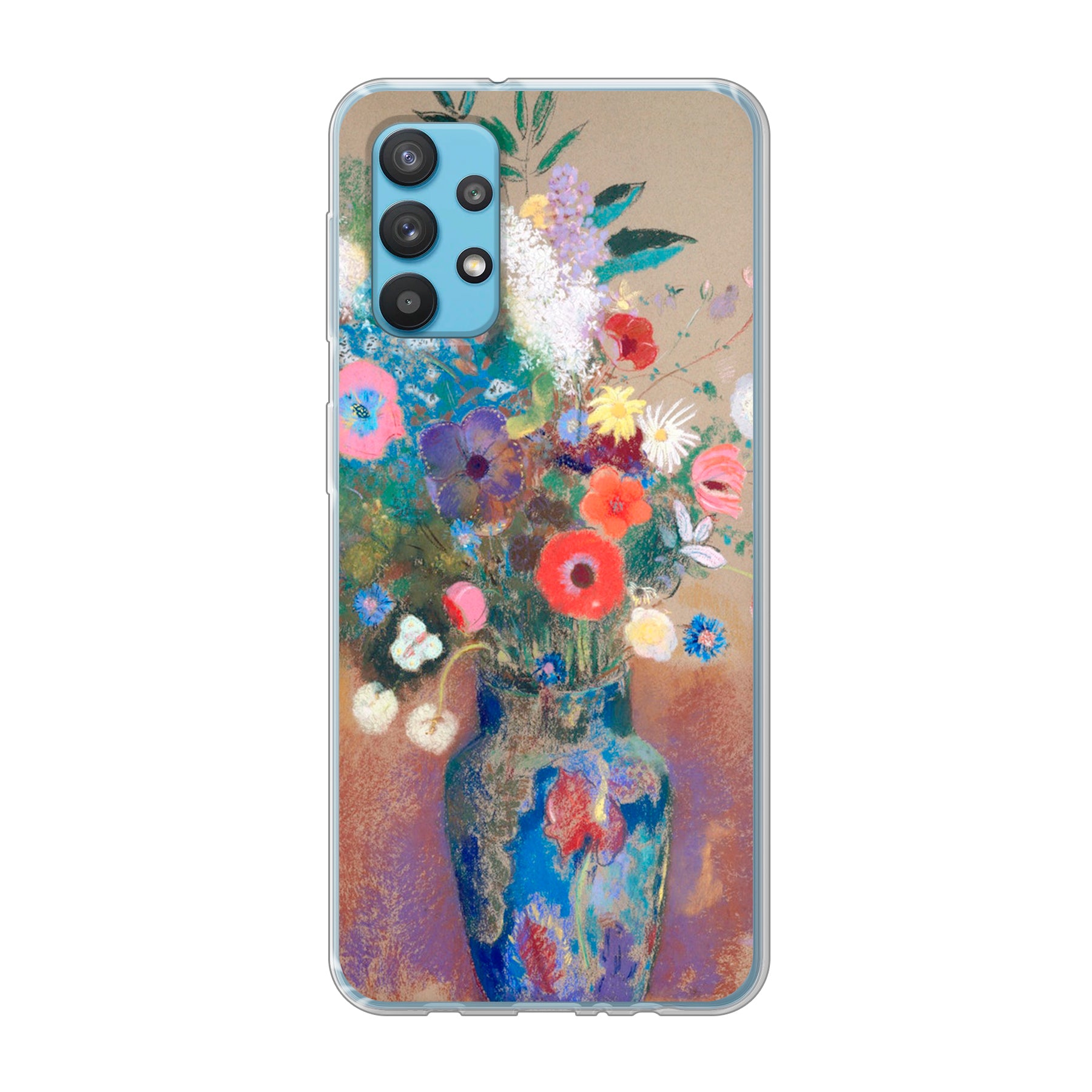 Samsung Galaxy A32 4G Zachte hoes (achterkant bedrukt, transparant)