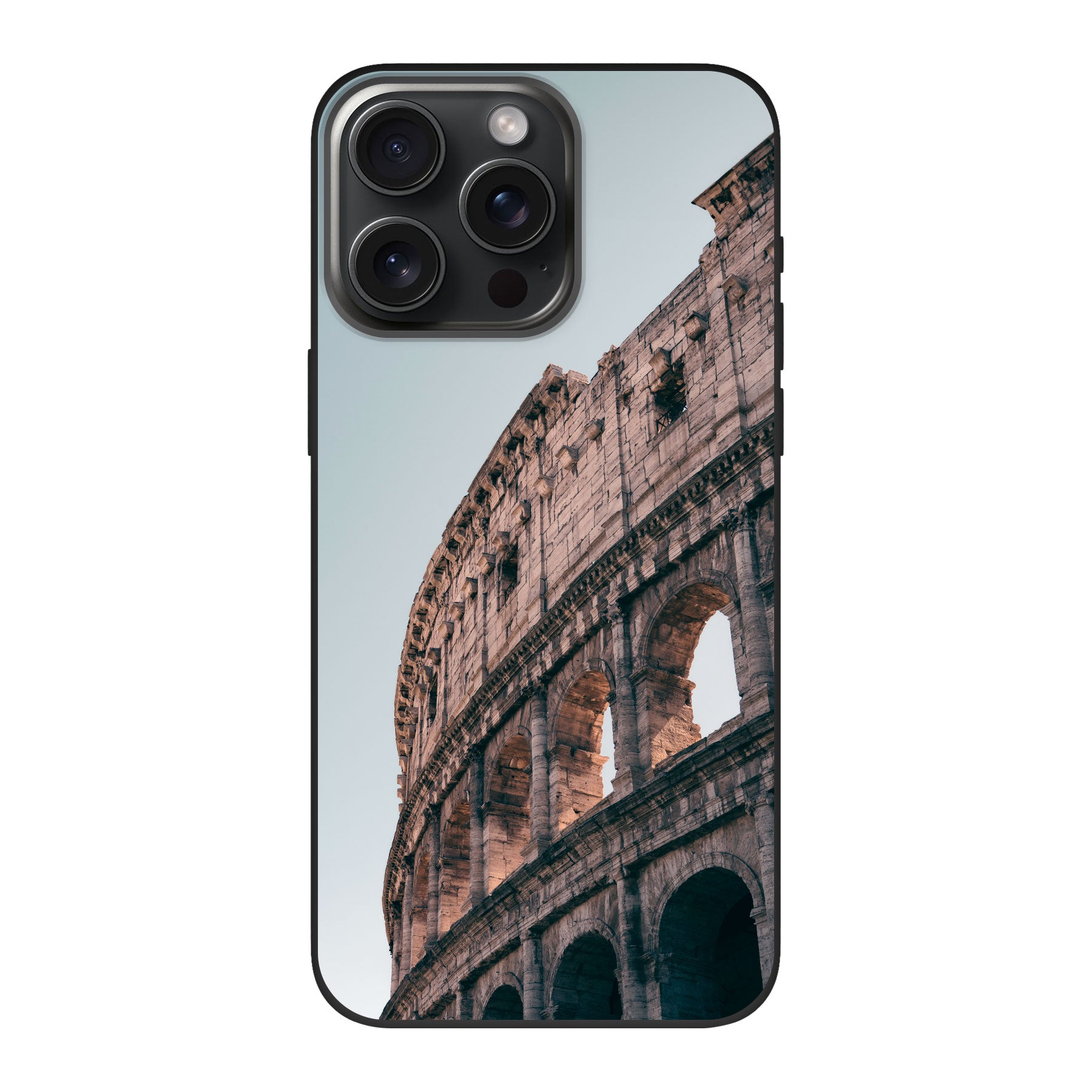 Apple iPhone 15 Pro Max Biologisch afbreekbaar hoesje (achterkant bedrukt, zwart)