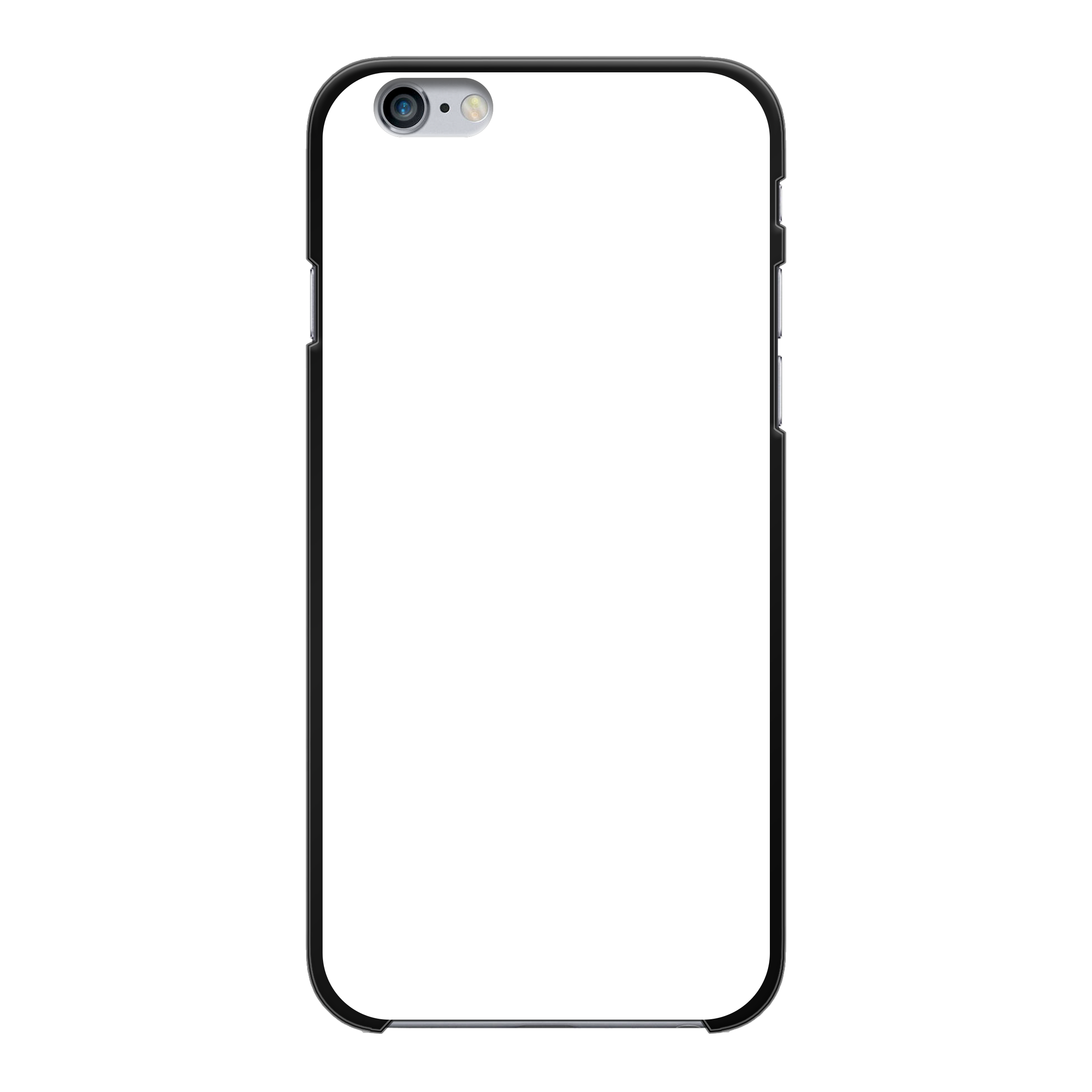 Apple iPhone 6 / 6s Hardcase (achterkant bedrukt, zwart)