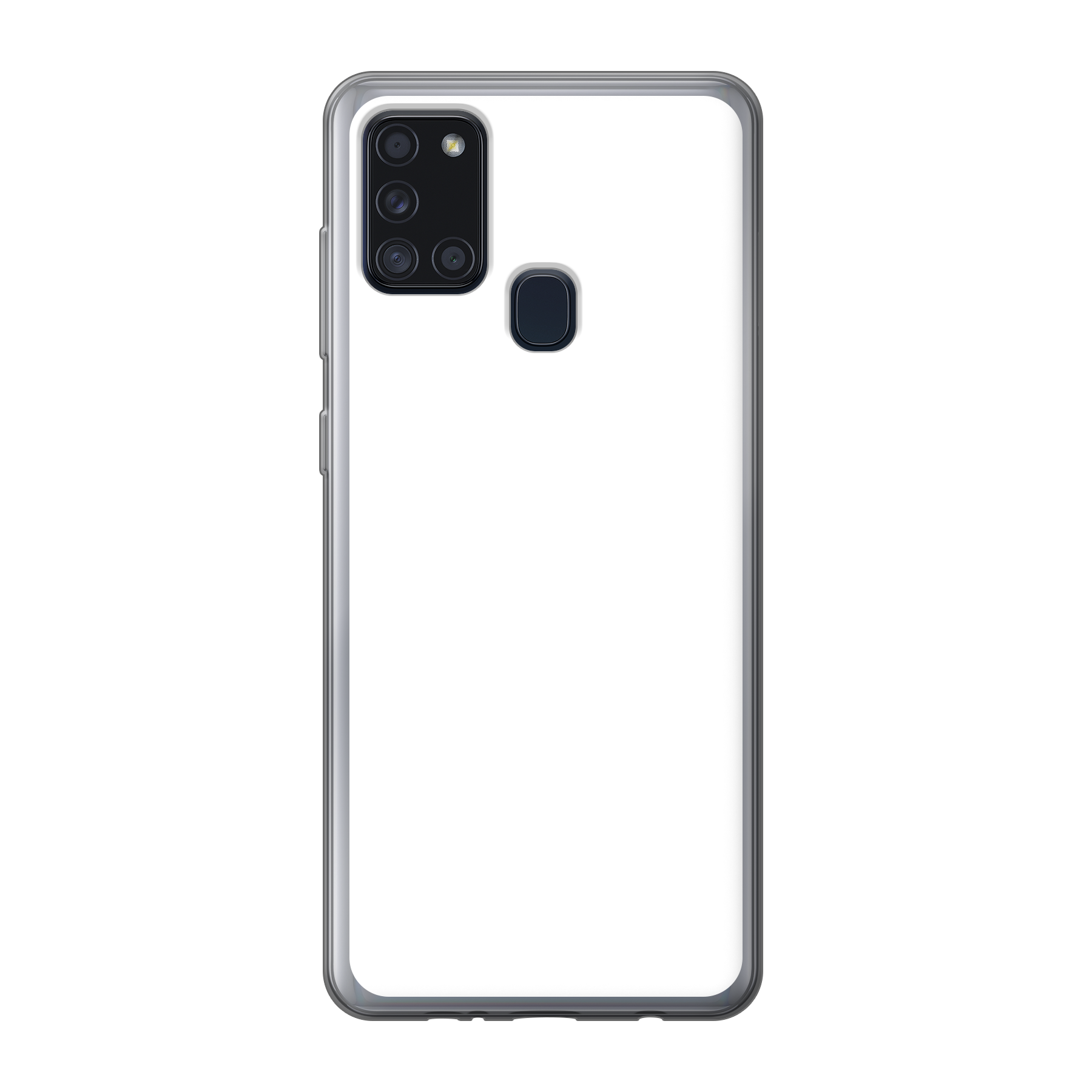 Samsung Galaxy A21s Zachte hoes (achterkant bedrukt, transparant)
