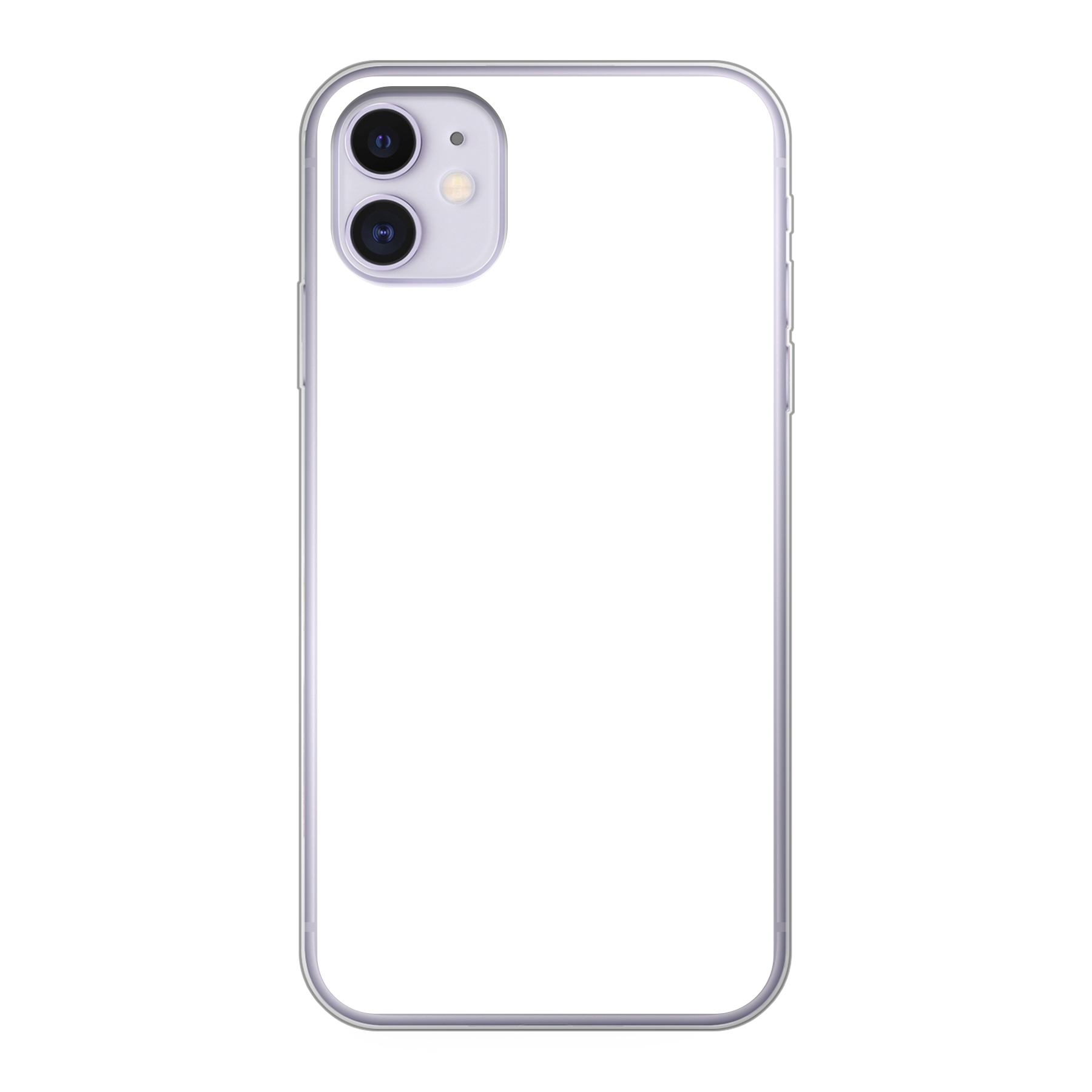Apple iPhone 11 Zachte case (achterkant bedrukt, transparant)