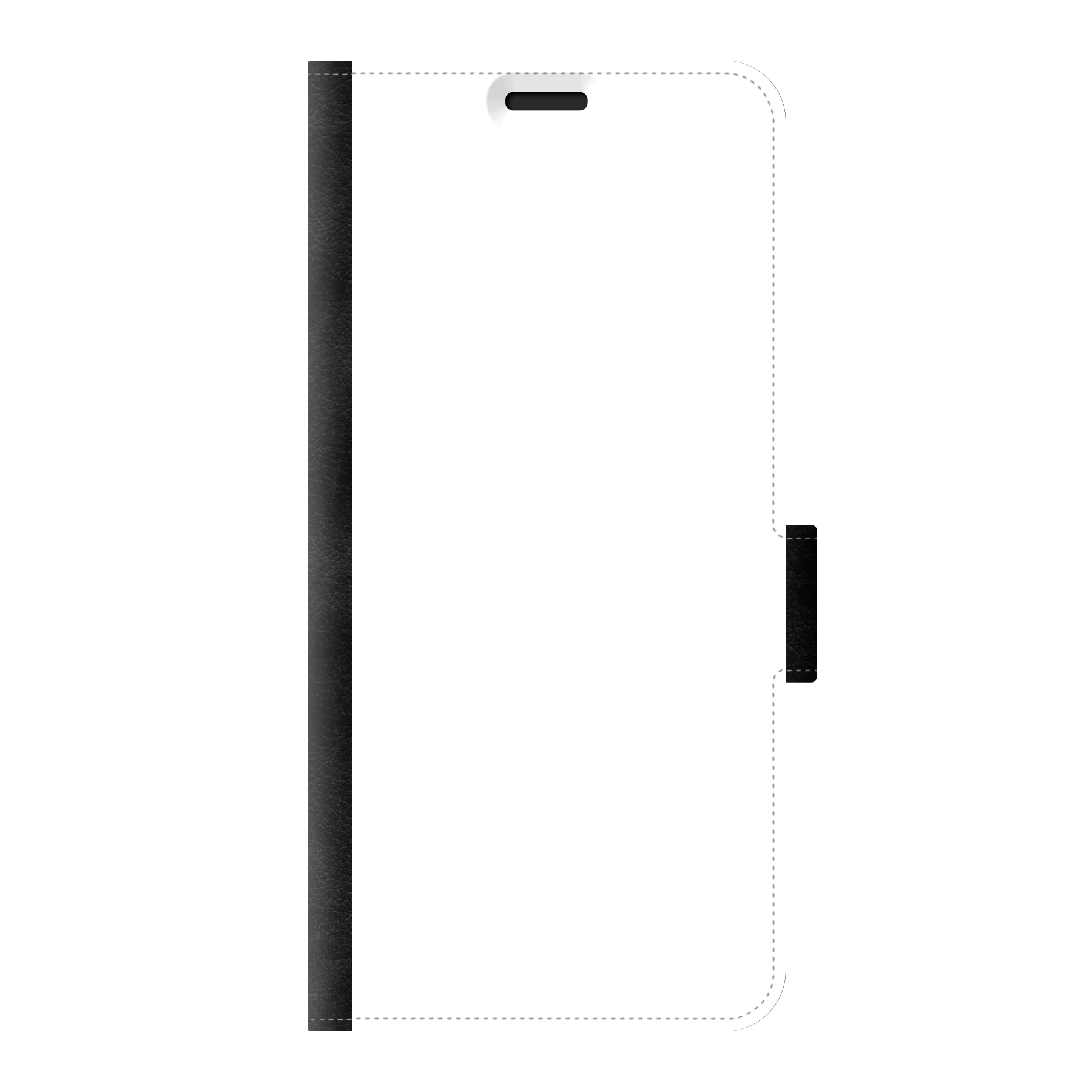 Samsung Galaxy S21 5G Wallet hoesje (voorzijde bedrukt, zwart)