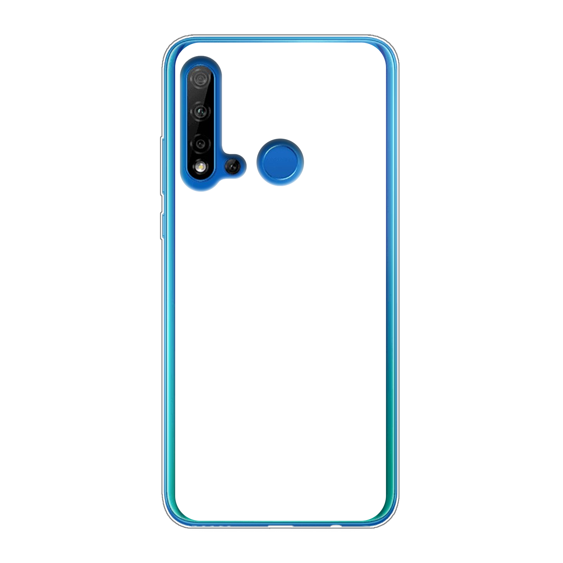 Huawei P20 Lite (2019) Zachte hoes (achterkant bedrukt, transparant)