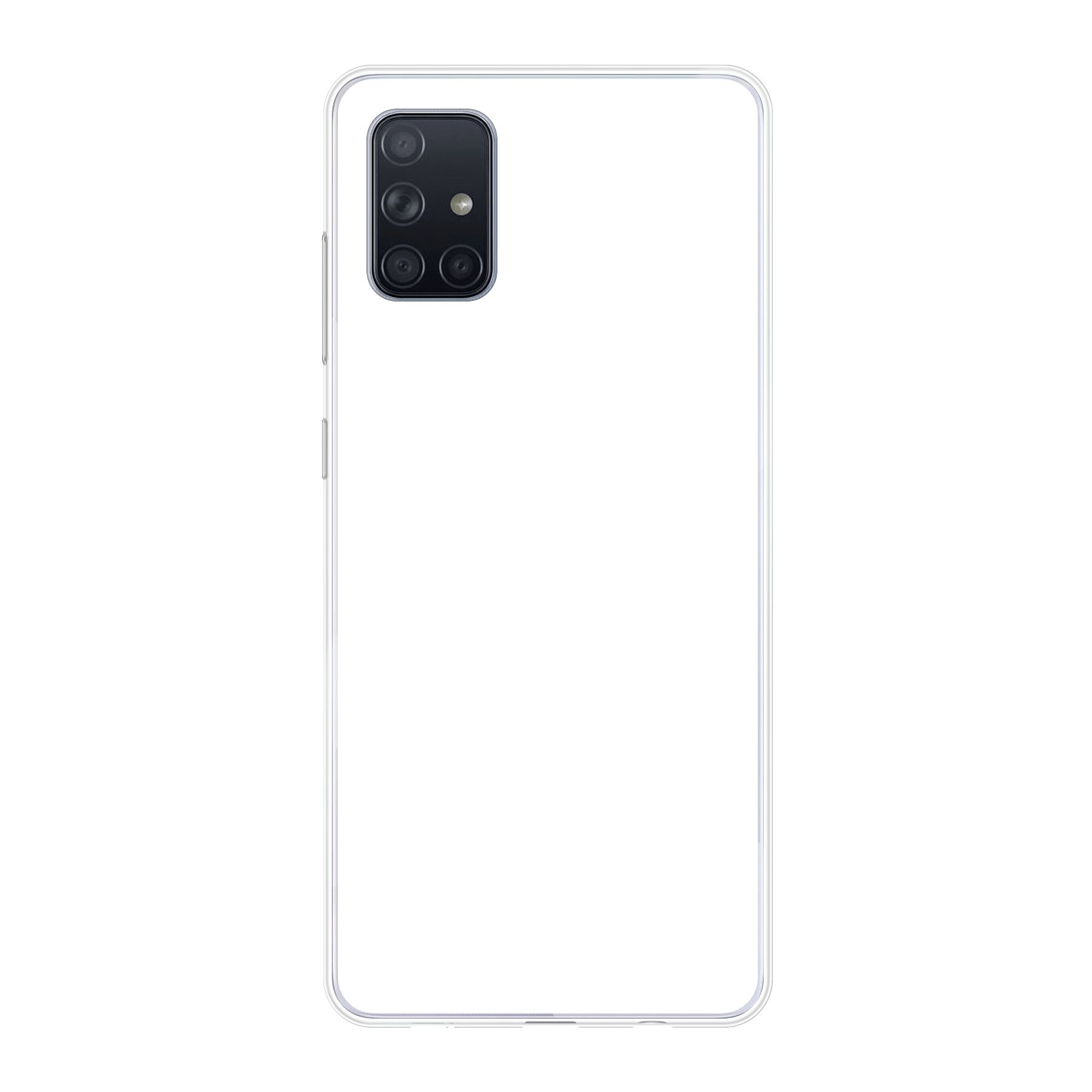 Samsung Galaxy A71 4G Zachte hoes (achterkant bedrukt, transparant)