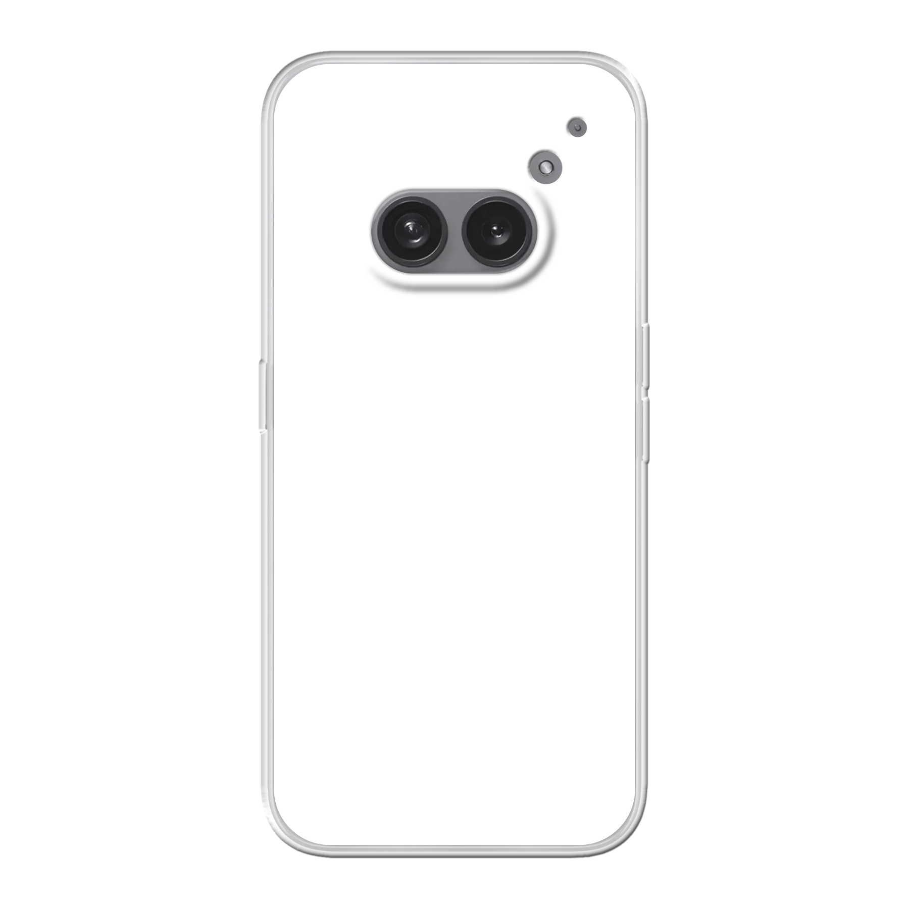 Nothing Phone (2a) Plus zachte case (achterkant bedrukt, transparant)