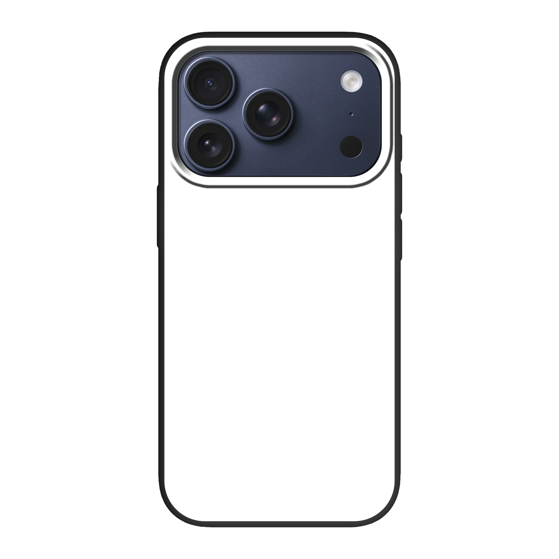 Apple iPhone 17 Pro Biologisch afbreekbaar hoesje (achterkant bedrukt, zwart)