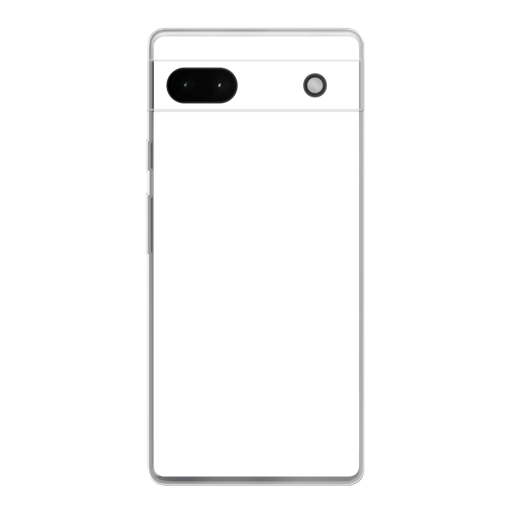 Google Pixel 6a Zachte hoes (achterkant bedrukt, transparant)