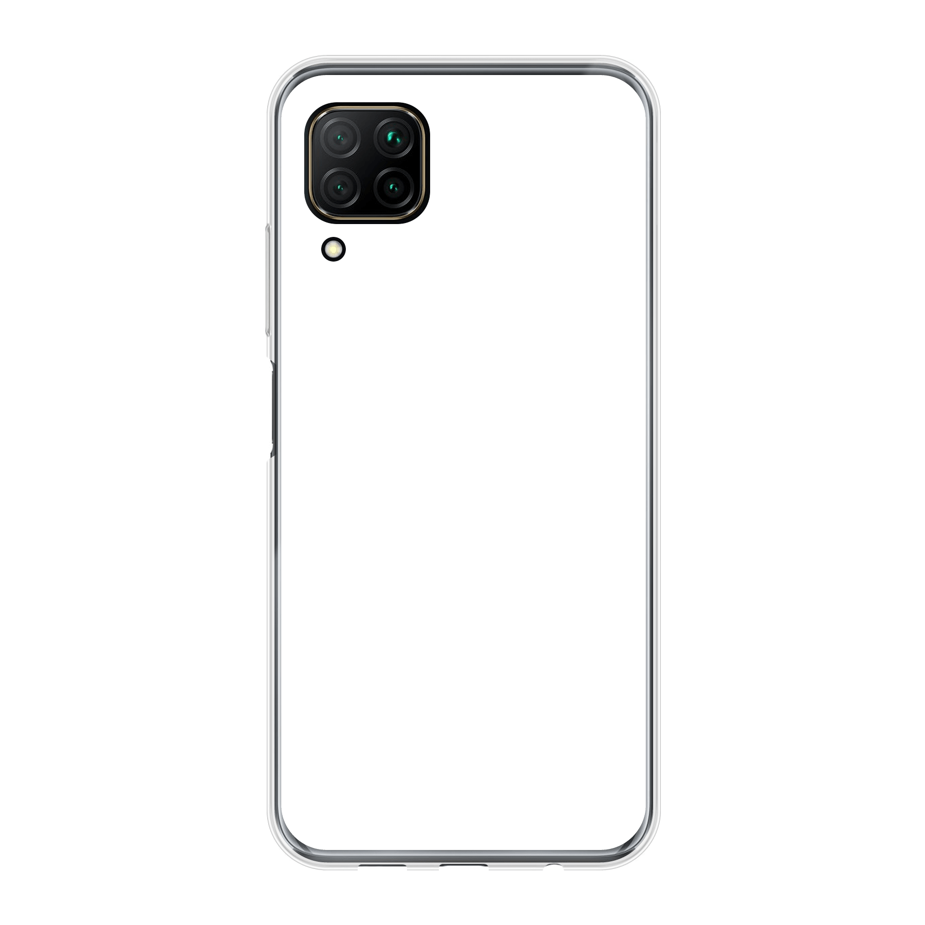 Huawei P40 Lite Zachte hoes (achterkant bedrukt, transparant)