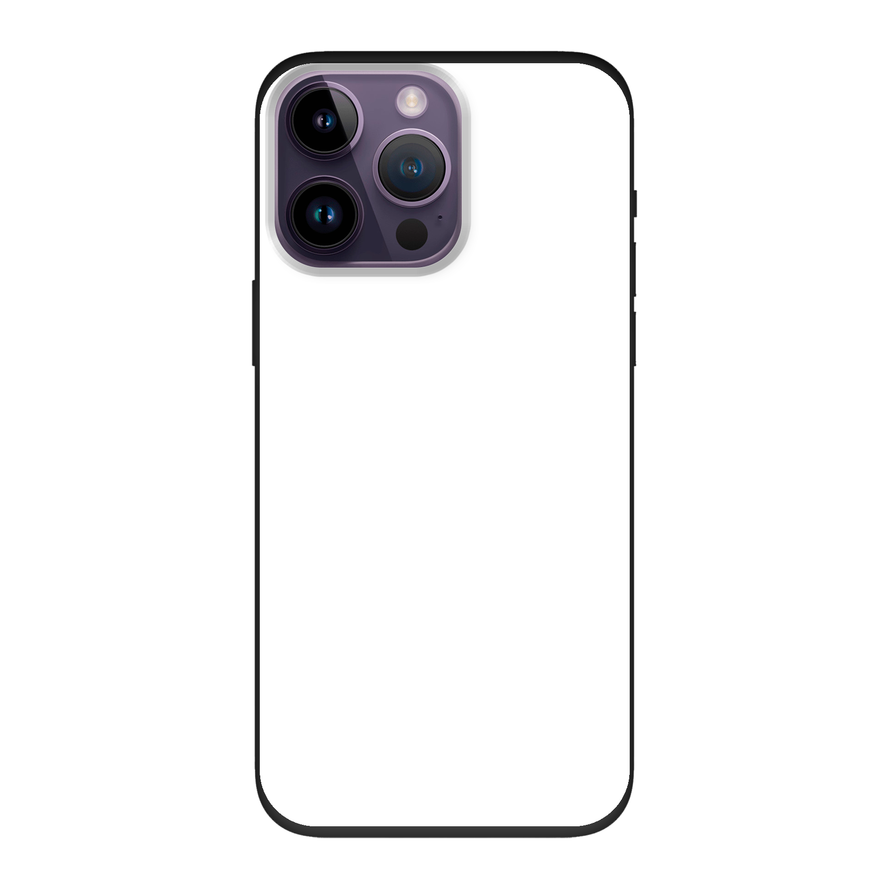 Apple iPhone 14 Pro Max Biologisch afbreekbaar hoesje (achterkant bedrukt, zwart)