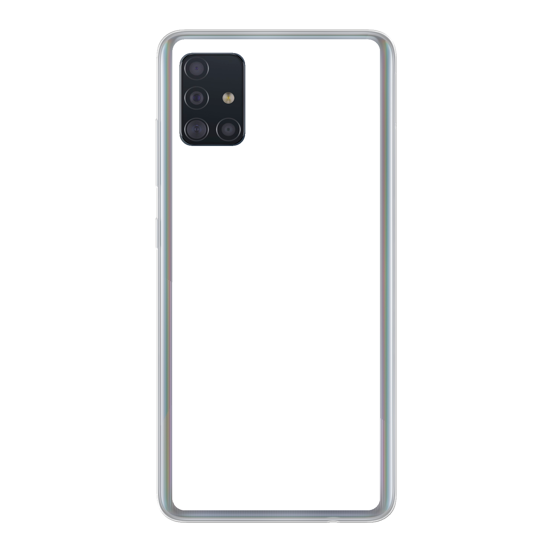 Samsung Galaxy A51 4G Zachte hoes (achterkant bedrukt, transparant)