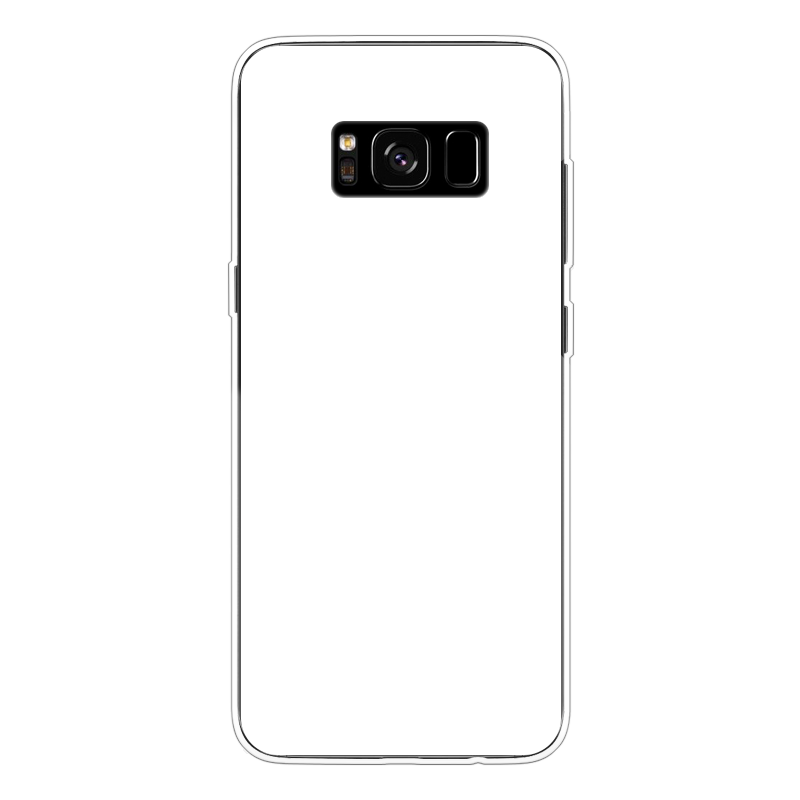 Samsung Galaxy S8 Zachte hoes (achterkant bedrukt, transparant)