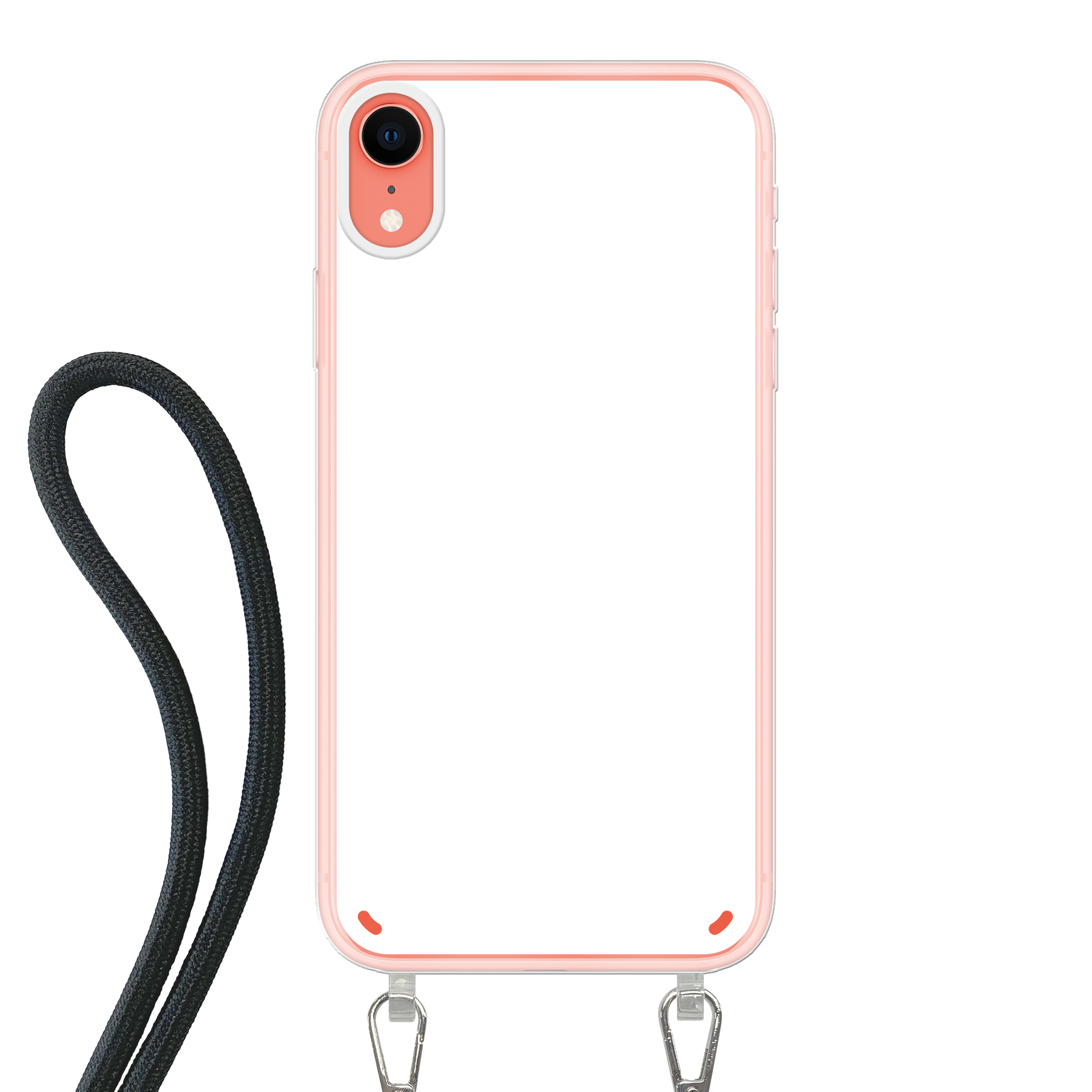 Apple iPhone Xr Crossbody hoesje (achterkant bedrukt, transparant)