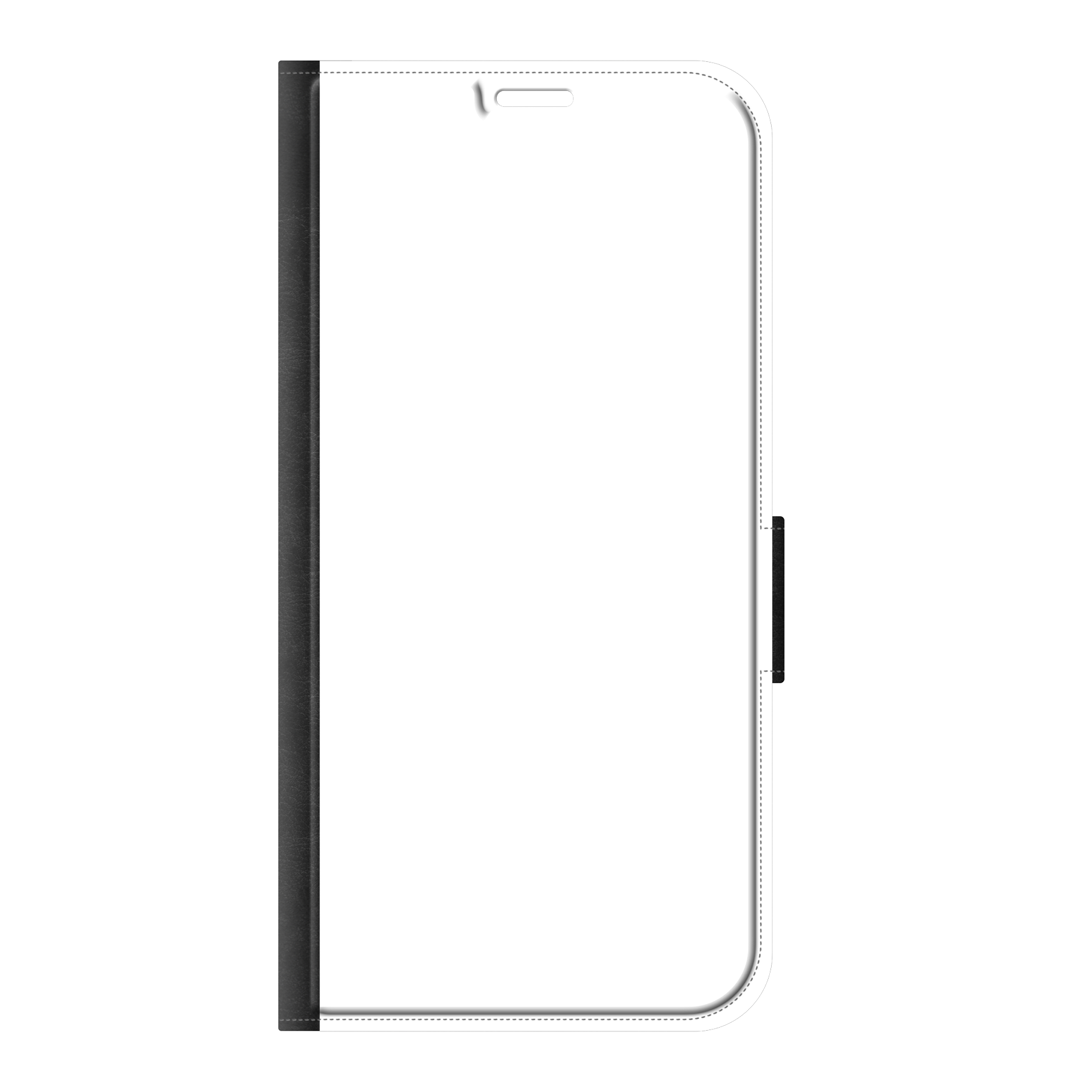 Samsung Galaxy S25 Plus Wallet hoesje (voorzijde bedrukt, zwart)