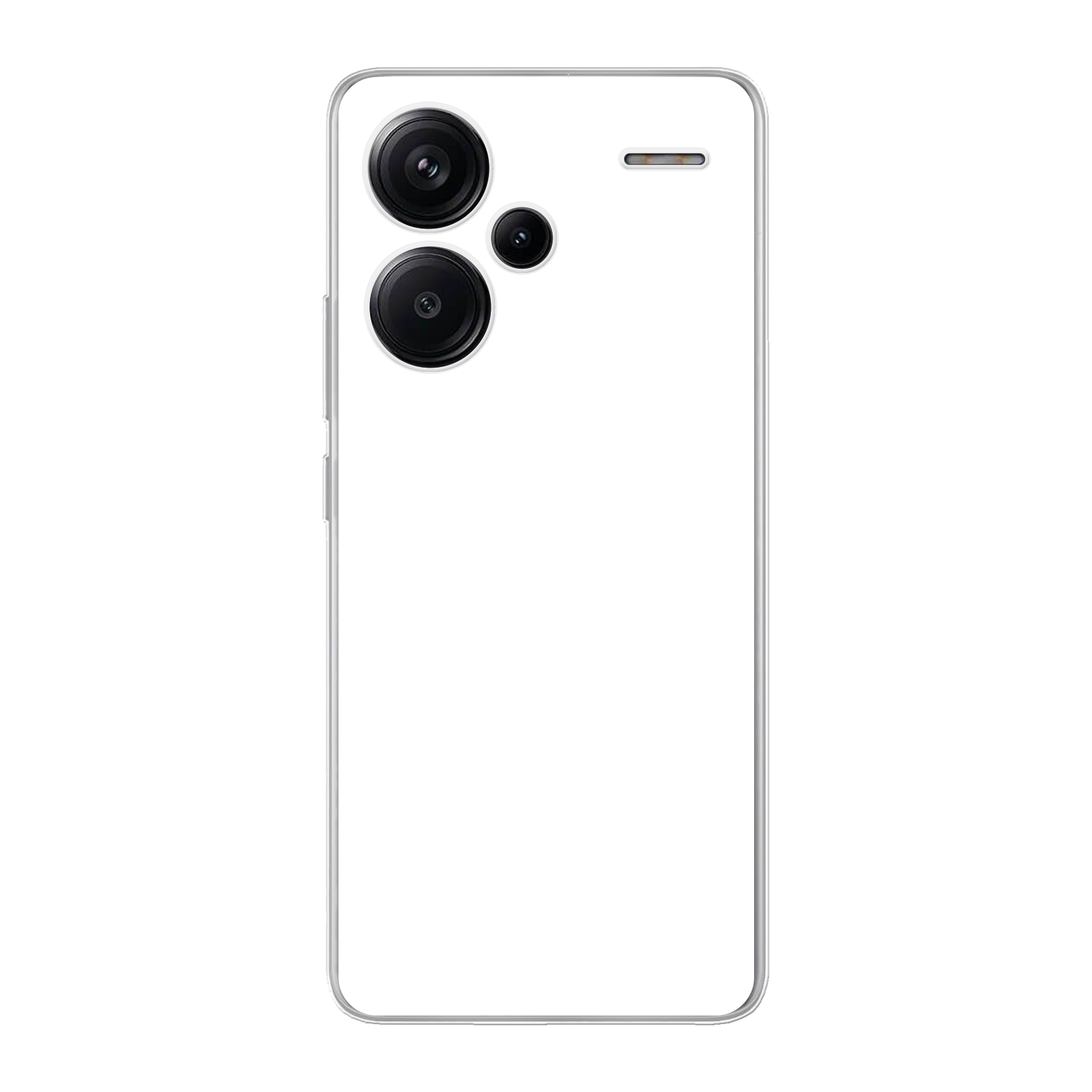 Xiaomi Redmi Note 13 Pro+ Zachte hoes (achterkant bedrukt, transparant)