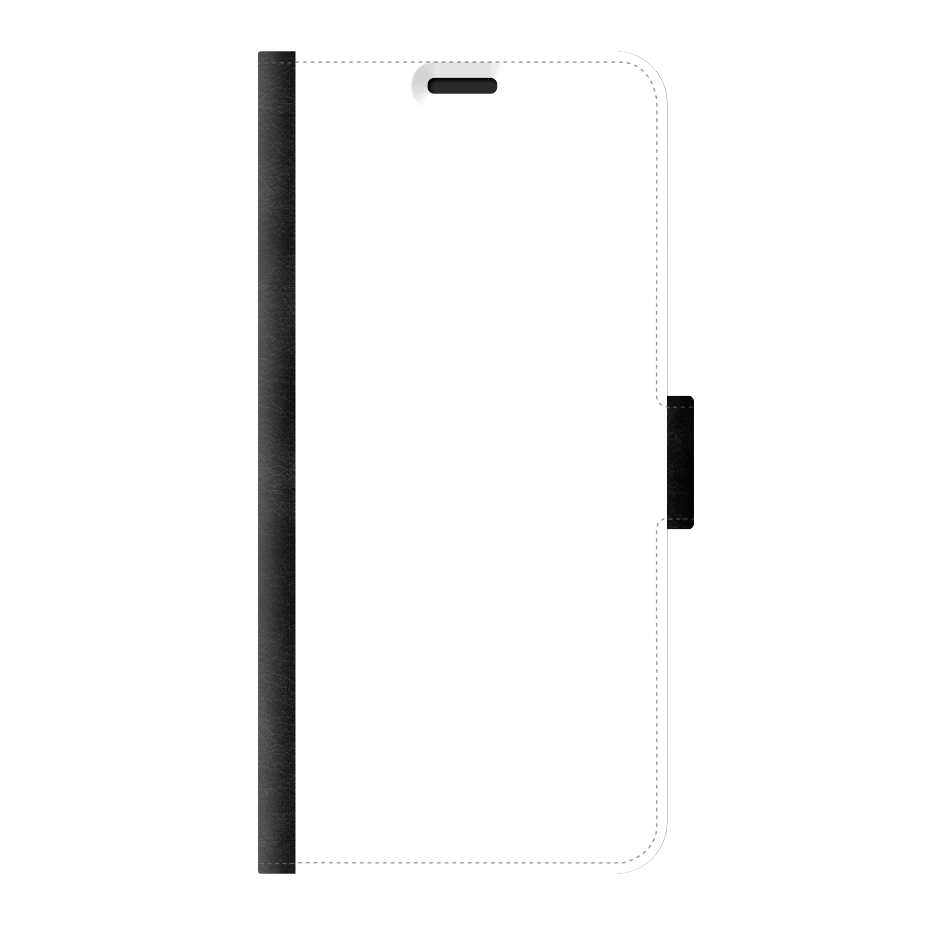Samsung Galaxy S10 Wallet hoesje (voorzijde bedrukt, zwart)