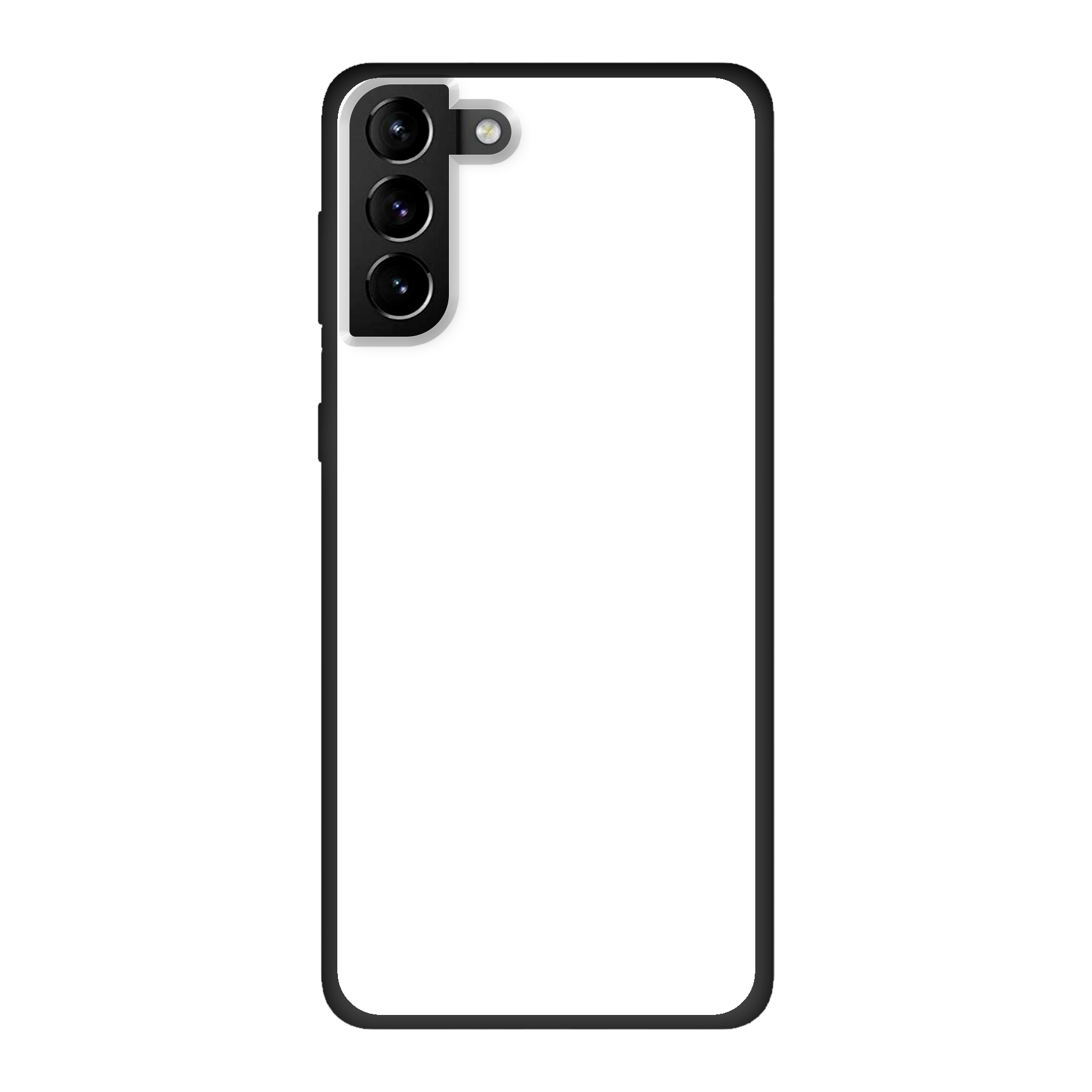 Samsung Galaxy S21 Plus 5G Biologisch afbreekbaar hoesje (achterkant bedrukt, zwart)