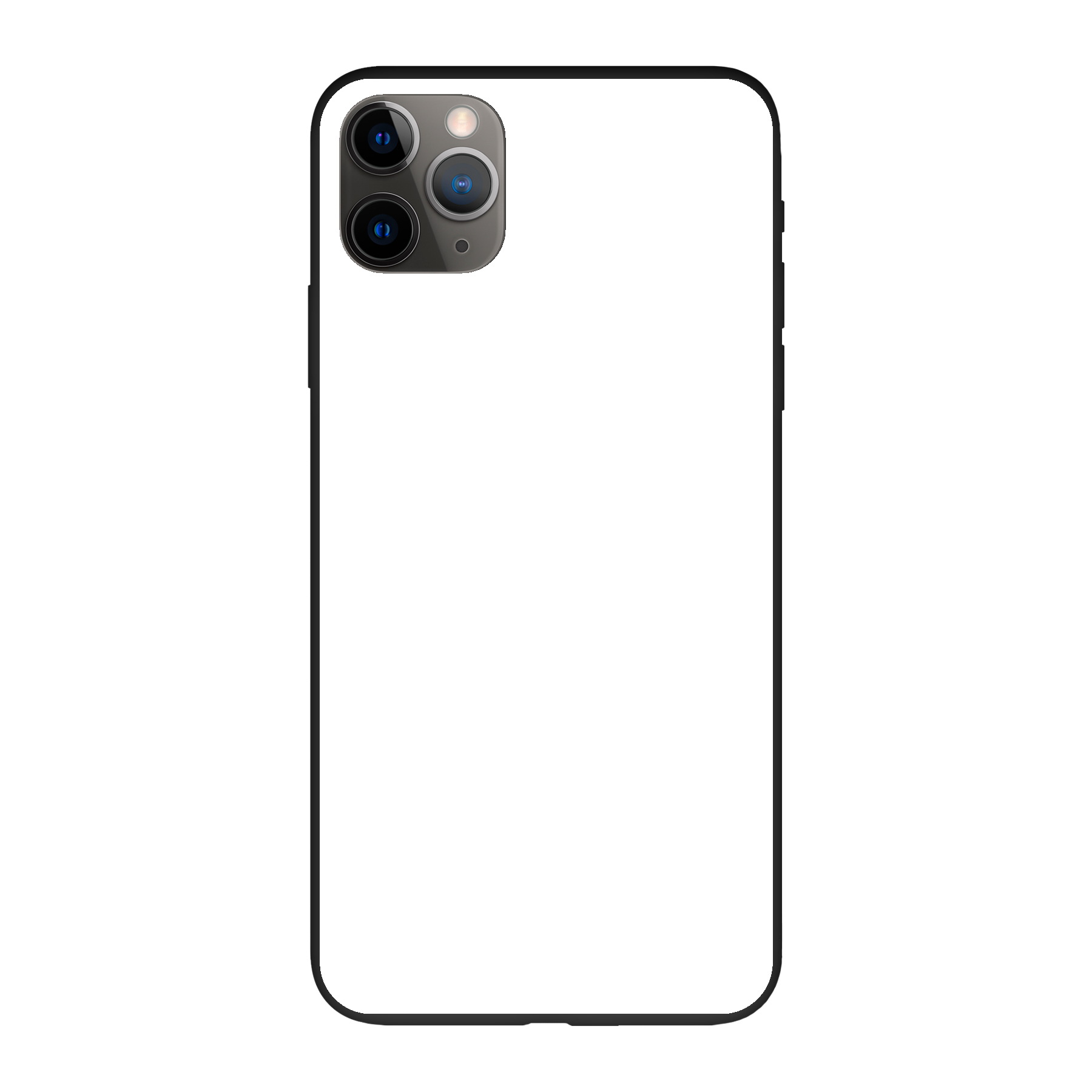Apple iPhone 11 Pro Max Biologisch afbreekbaar hoesje (achterkant bedrukt, zwart)