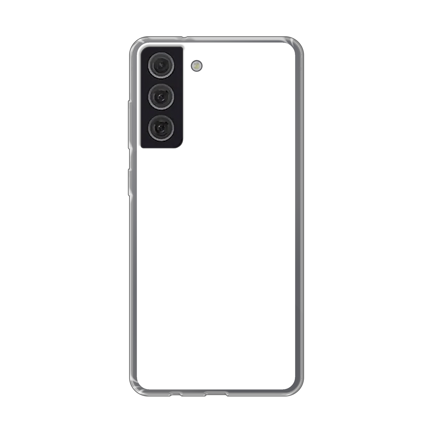 Samsung Galaxy S21 FE Zachte case (achterkant bedrukt, transparant)
