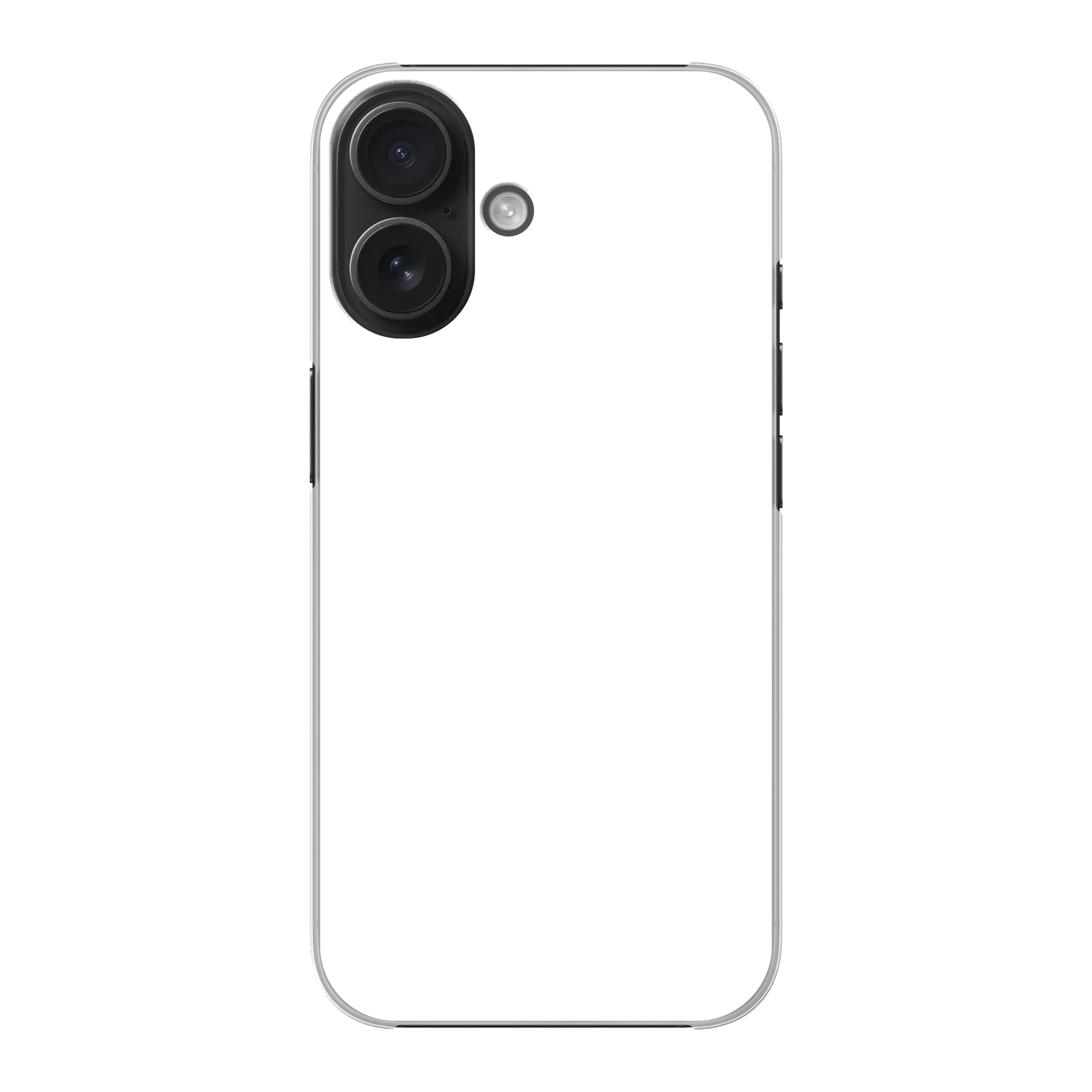 Apple iPhone 16 Hardcase (achterkant bedrukt, transparant)
