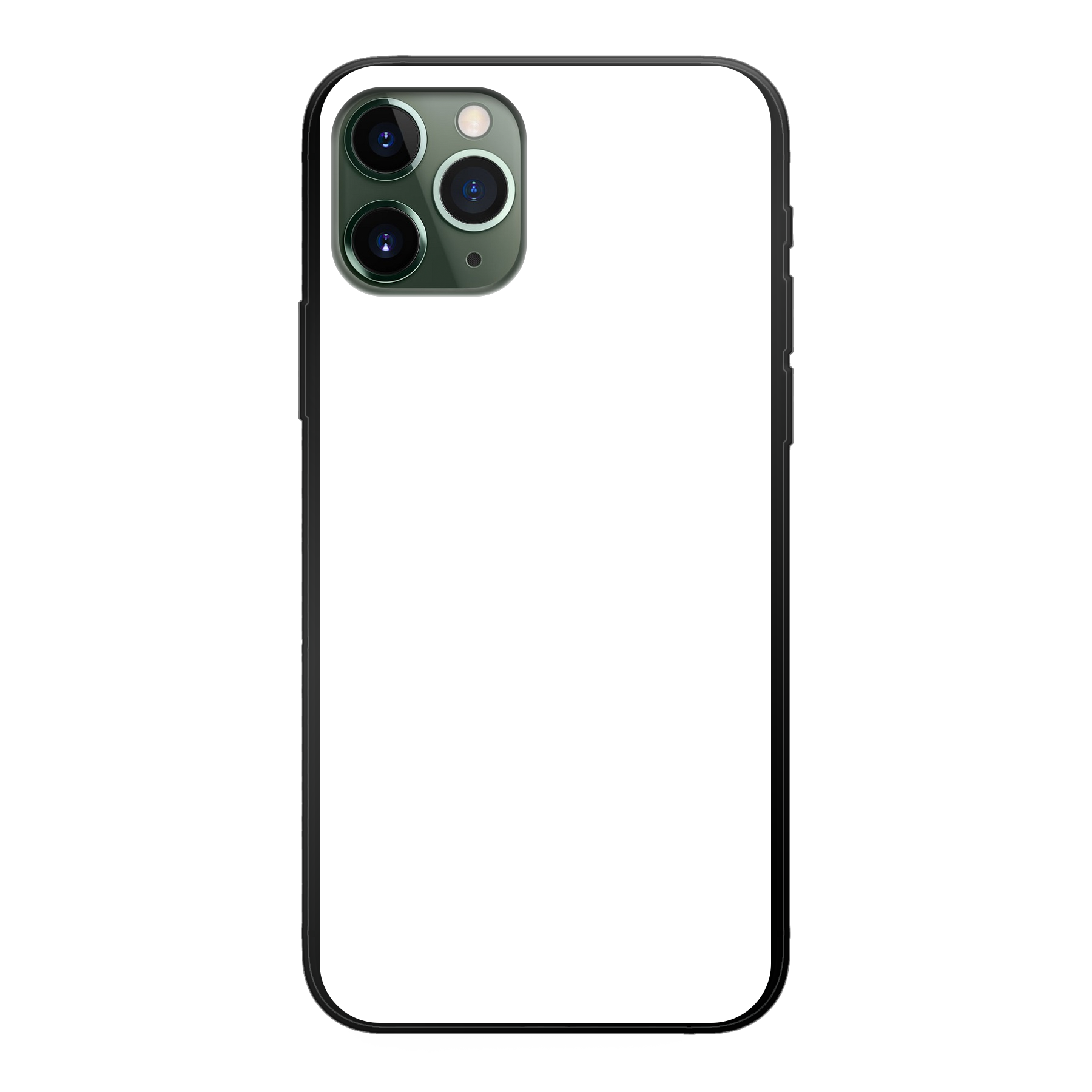 Apple iPhone 11 Pro Zachte hoes (achterkant bedrukt, zwart)