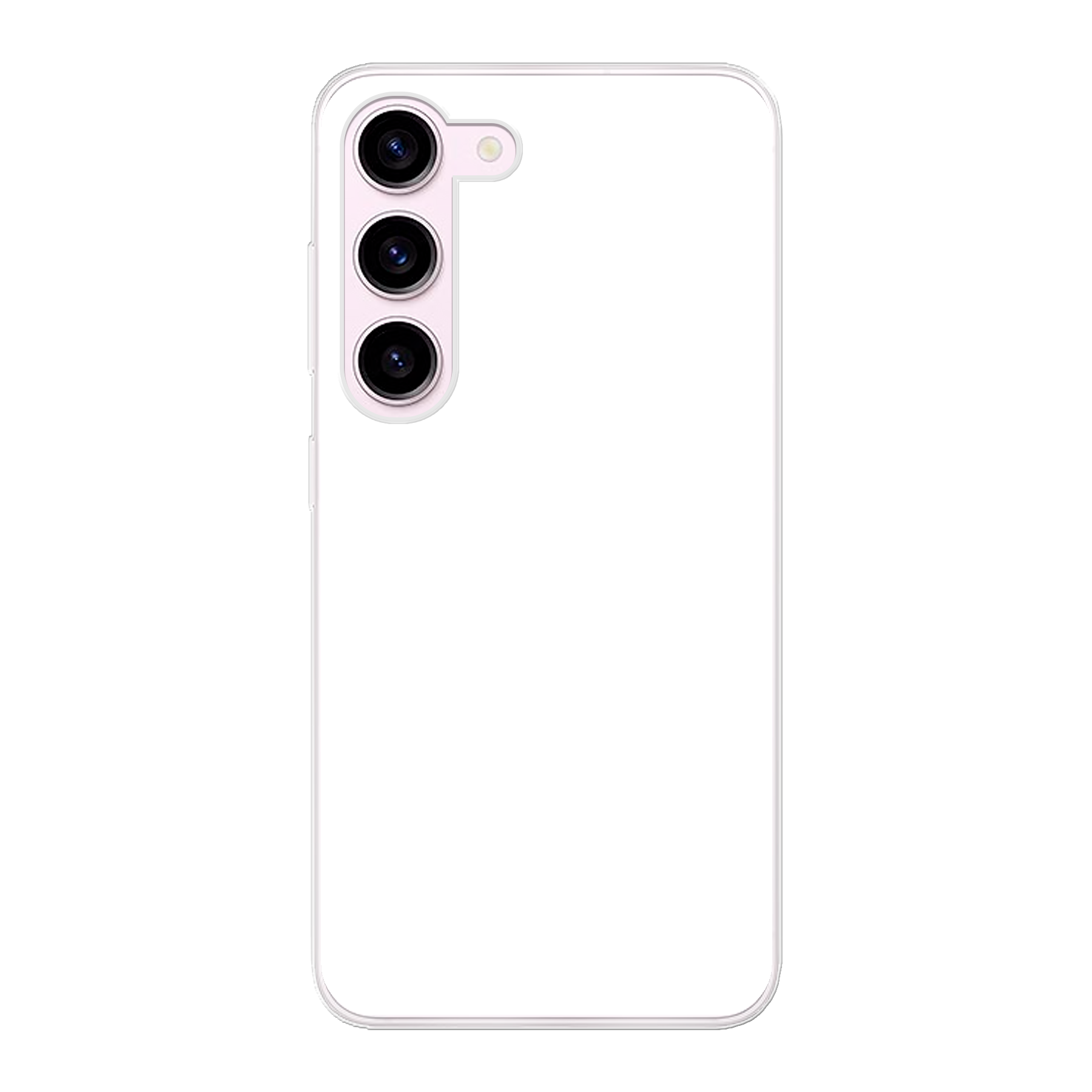 Samsung Galaxy S23 Zachte hoes (achterkant bedrukt, transparant)