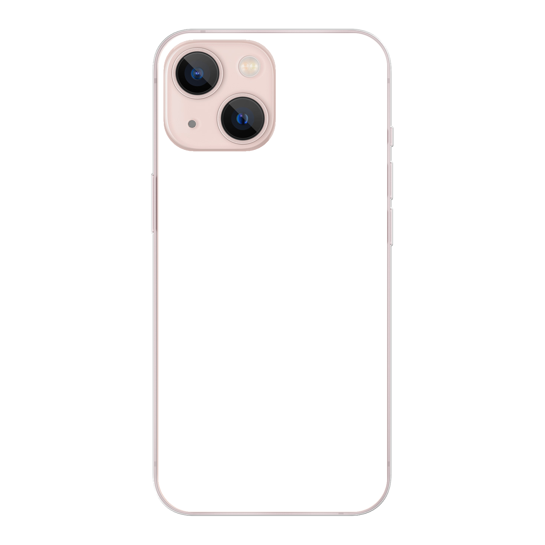 Apple iPhone 13 mini Zachte hoes (achterkant bedrukt, transparant)