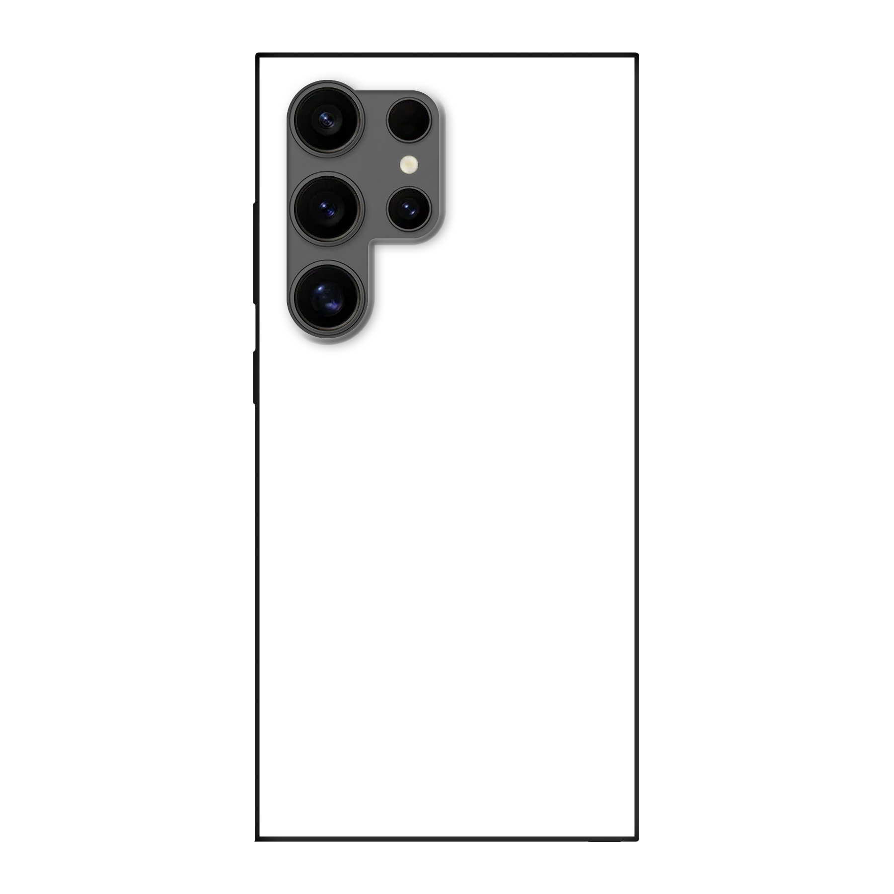 Samsung Galaxy S24 Ultra Biologisch afbreekbaar hoesje (achterkant bedrukt, zwart)