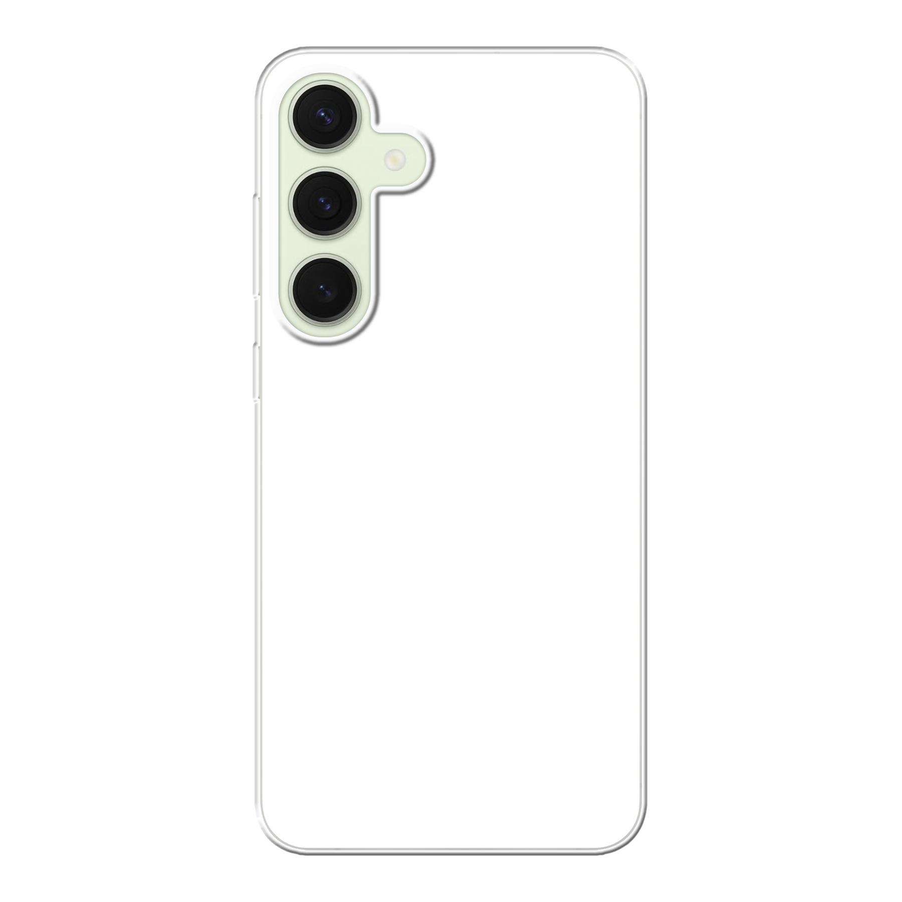 Samsung Galaxy S25 Plus Zachte hoes (achterkant bedrukt, transparant)