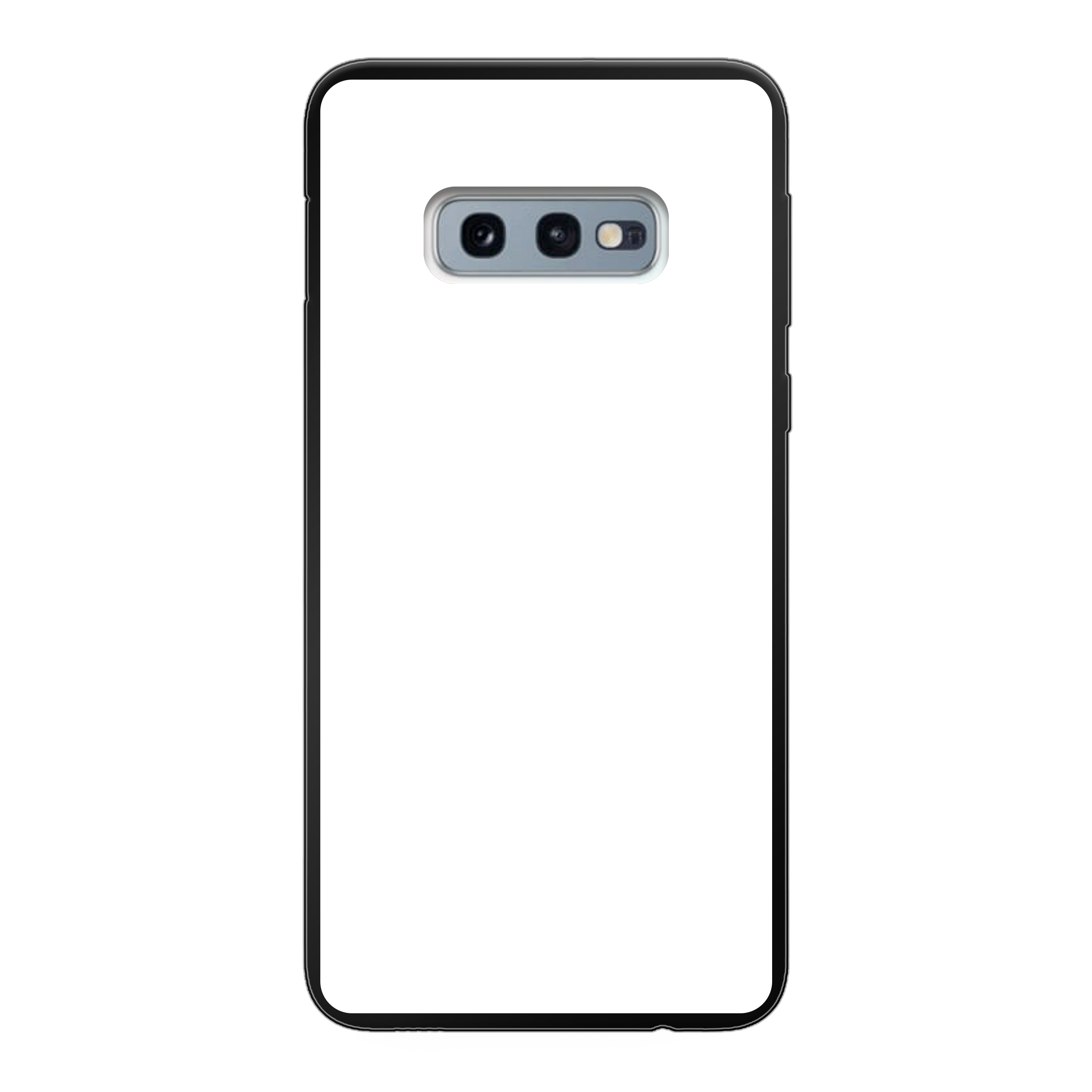 Samsung Galaxy S10e Zachte case (achterkant bedrukt, zwart)